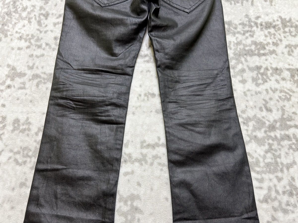 Le Grande Bleu (L.G.B.) Vintage Y2K Cook Jeans Coated Wax Finish Flared Jeans Size US 31 - 12 Thumbnail