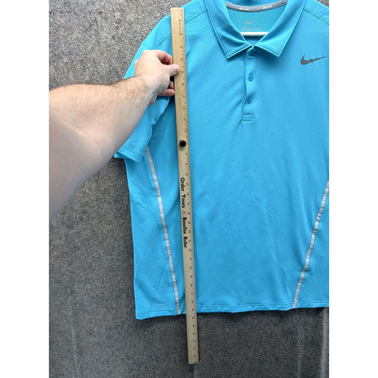 Nike Nike Dri-FIT Tennis Polo Shirt Mens XL Blue Moisture Wicking Performance Polo Shirt Size US XL / EU 56 / 4 - 5 Thumbnail