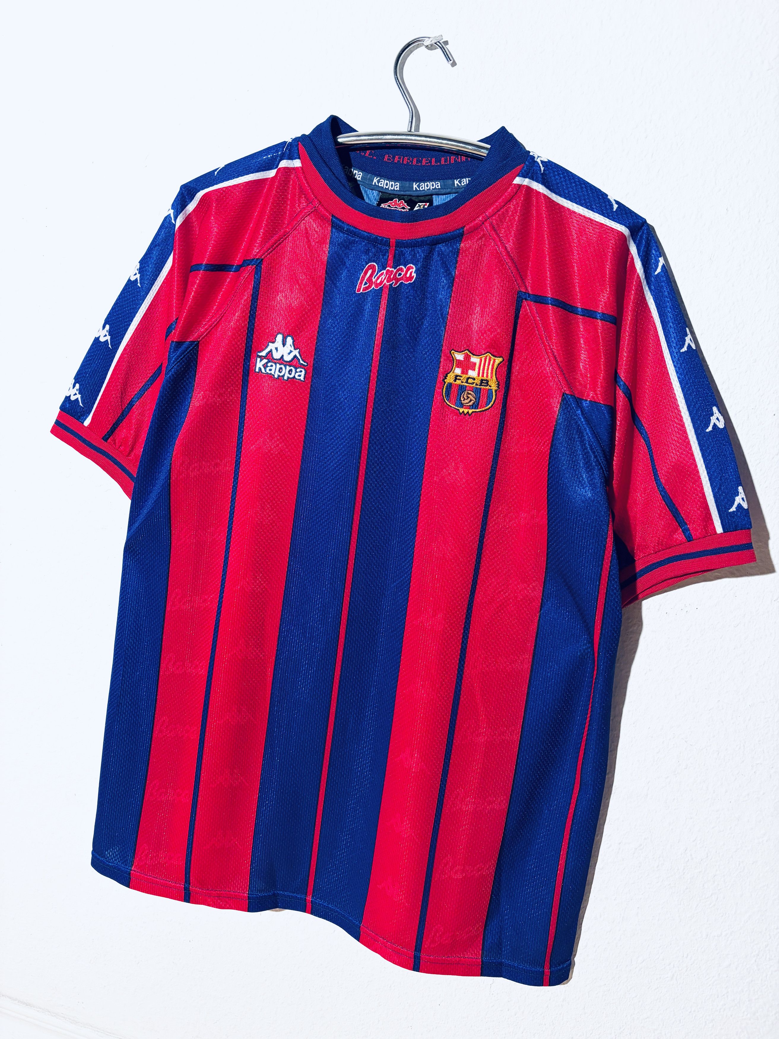 Kappa Barcelona Home Shirt 1997 - 1998 Kappa 97/98 Size US XL / EU 56 / 4 - 3 Thumbnail