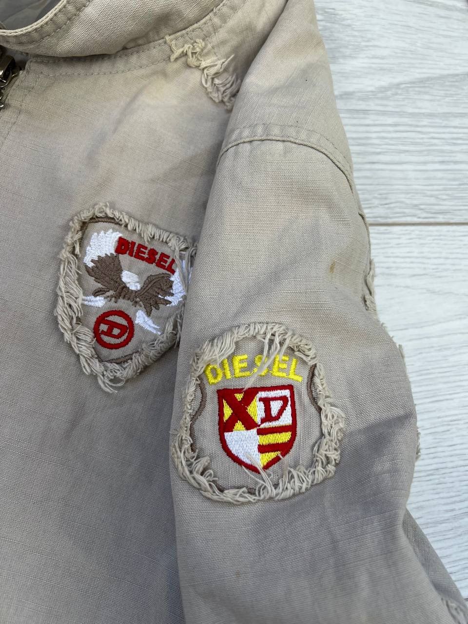 Diesel × Vintage Rare Vintage By Diesel Linen Oversize Cowboy Western Jacket Size US L / EU 52-54 / 3 - 8 Thumbnail