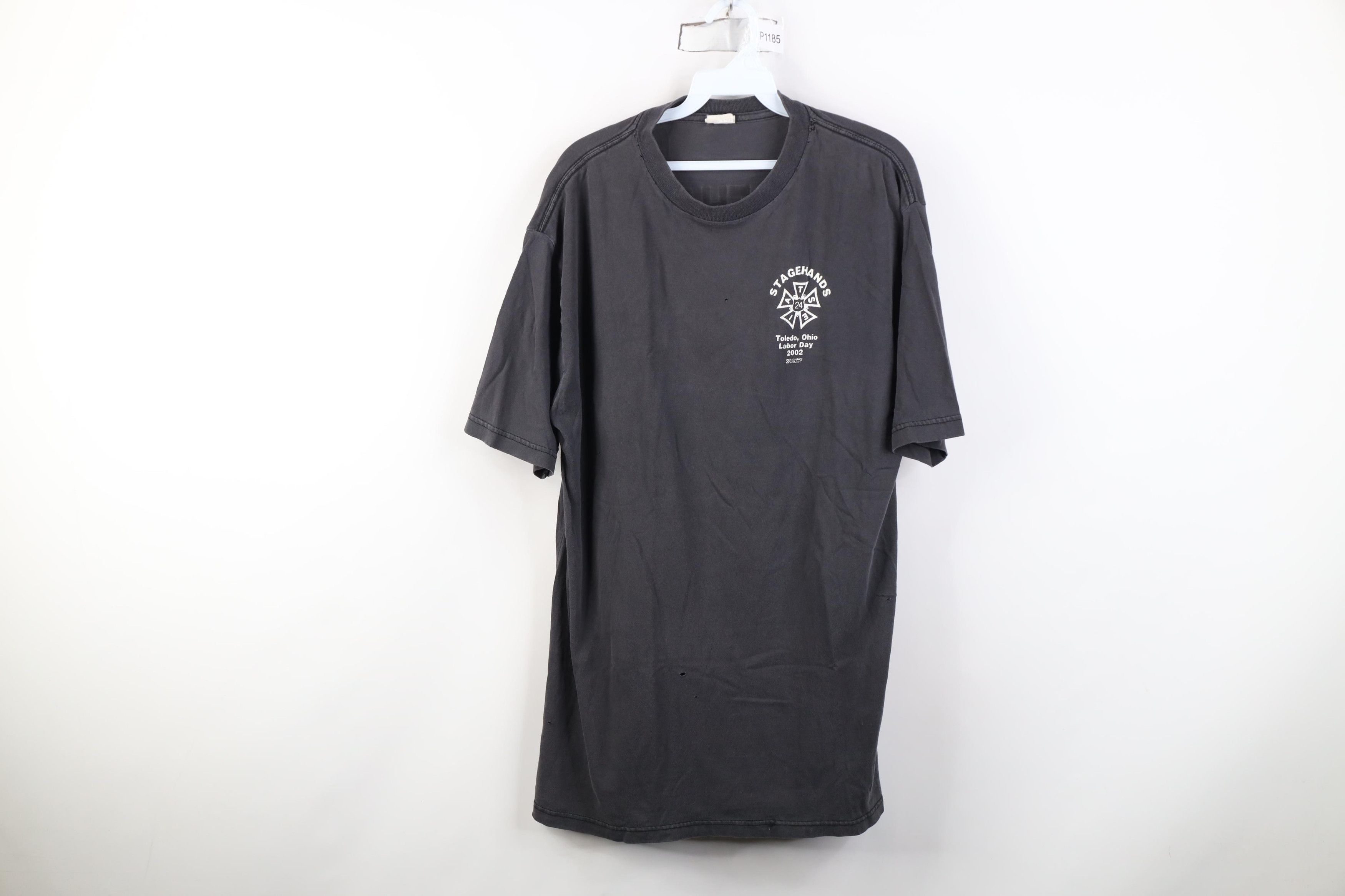 Vintage Vintage Y2K 2002 Local 24 IATSE Stagehands Toledo T-Shirt Size US XL / EU 56 / 4 - 1 Thumbnail