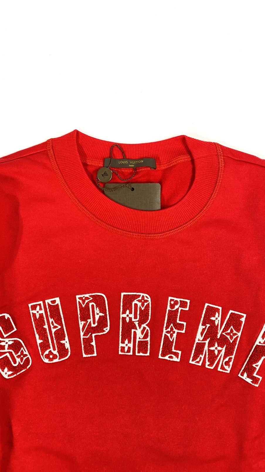 Louis Vuitton × Supreme LOUIS VUITTON X SUPREME S Sweatshirt Crew Neck Arc Logo Size US S / EU 44-46 / 1 - 3 Thumbnail