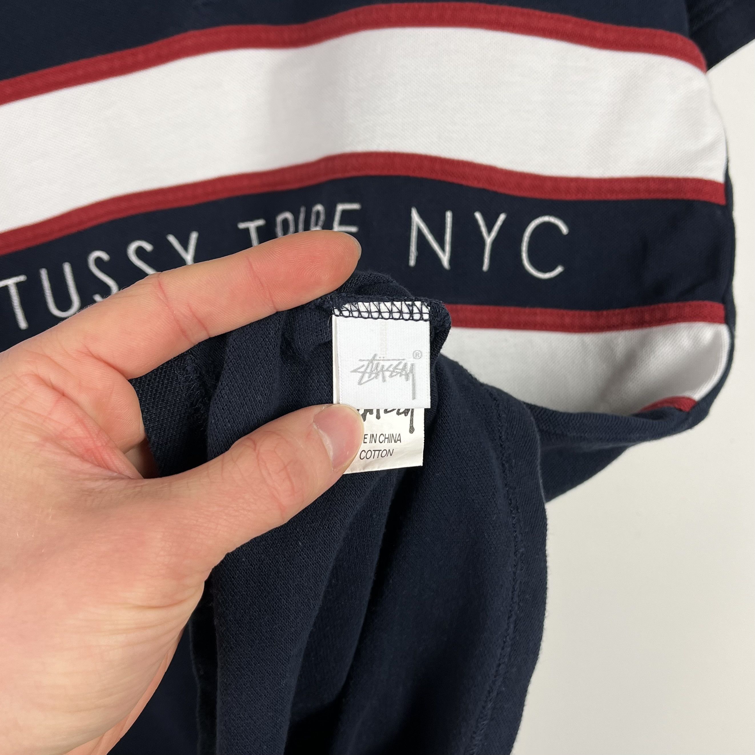 Stussy Vintage Stussy Tribe NYC Big Logo Polo Shirt 00’s Size US S / EU 44-46 / 1 - 14 Thumbnail