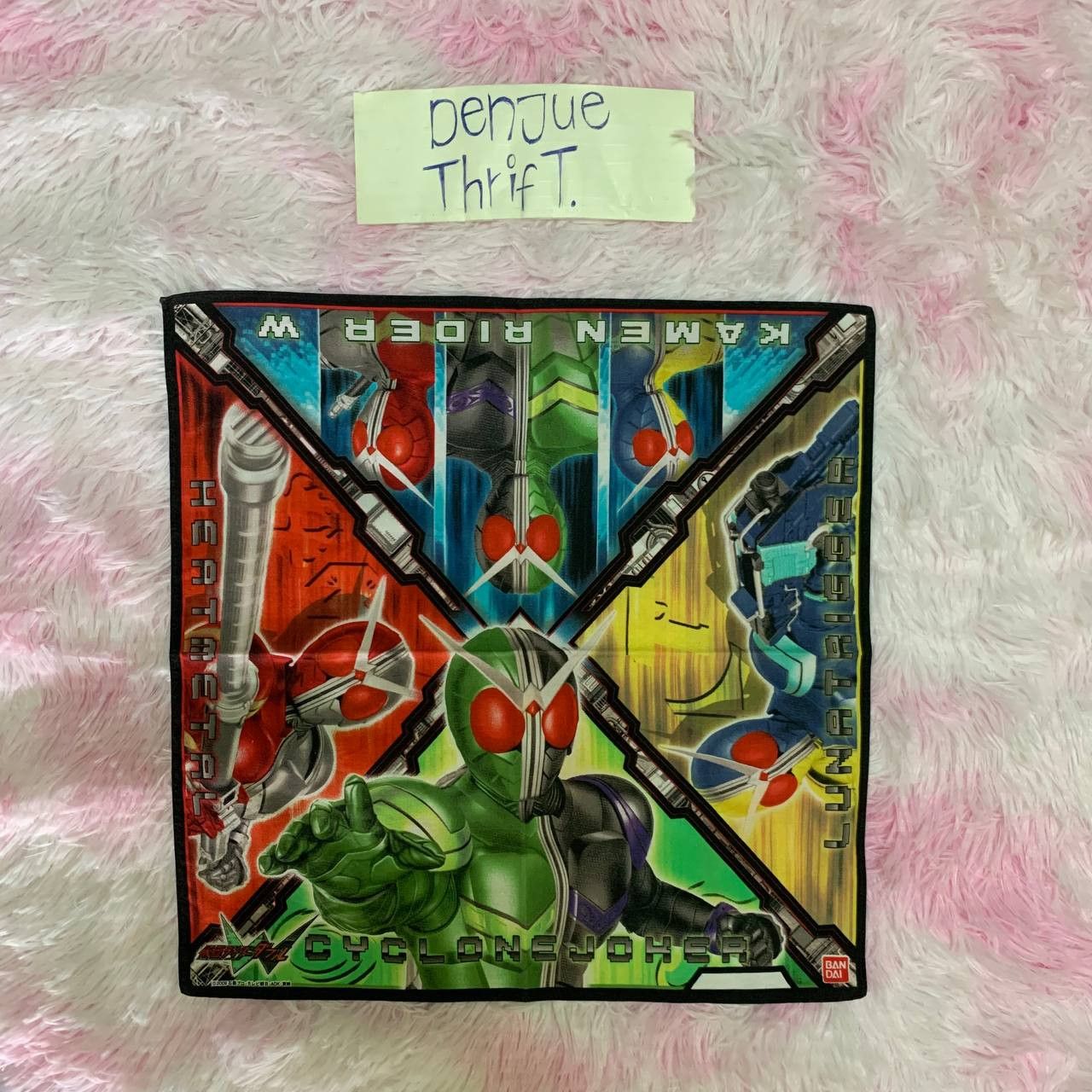 Anime × Japanese Brand × Vintage Vintage Kamen Rider Double 2009 Bandai Handkerchief Bandana Size ONE SIZE - 1 Thumbnail