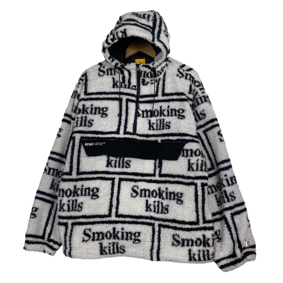 Japanese Brand FR2 fleece anorak full boxlogo printed Size US L / EU 52-54 / 3 - 2 Thumbnail