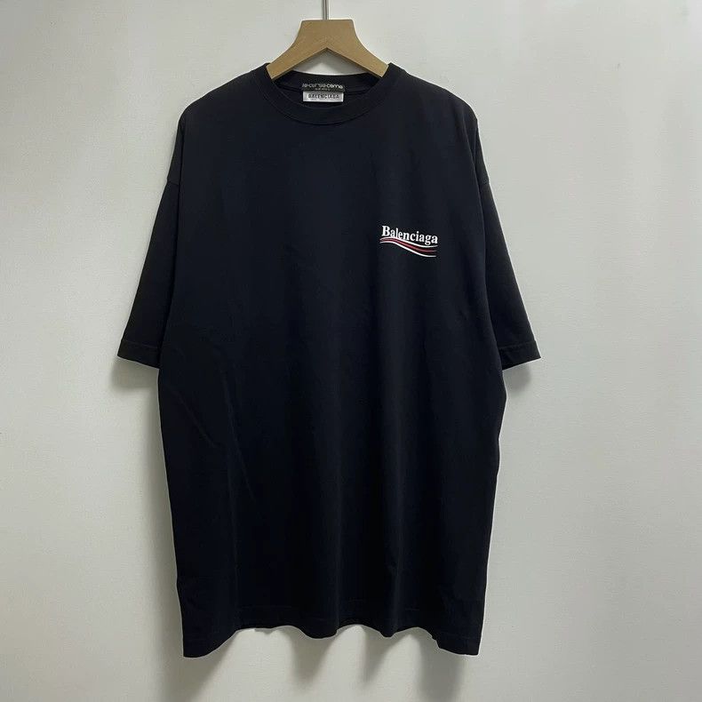 Balenciaga Balenciaga Black Coke Wave Short Sleeve Size US S / EU 44-46 / 1 - 1 Thumbnail