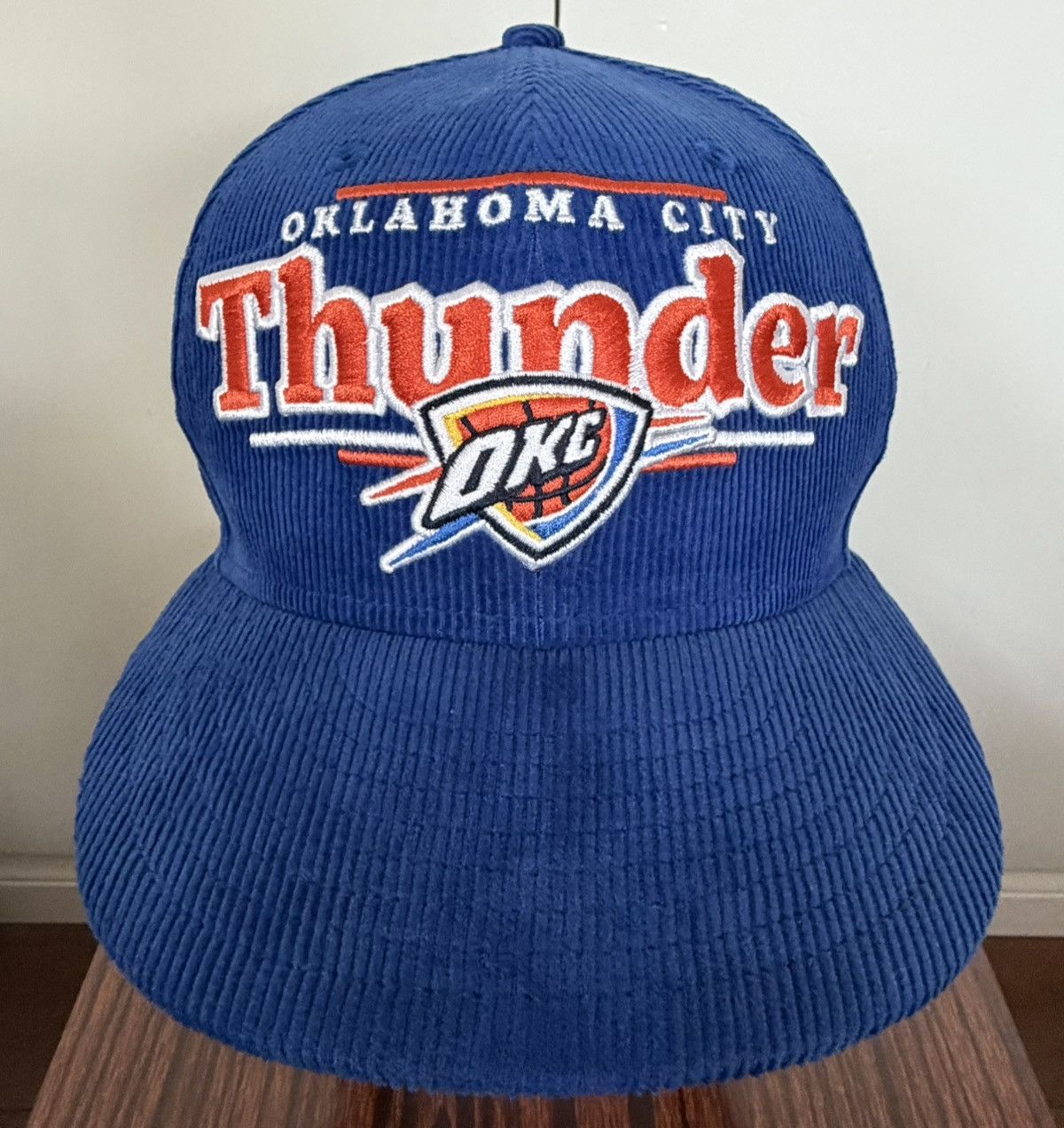 New Era OKC OKLAHOMA CITY THUNDER NEW ERA SNAPBACK HAT NBA CORDUROY Size ONE SIZE - 1 Thumbnail