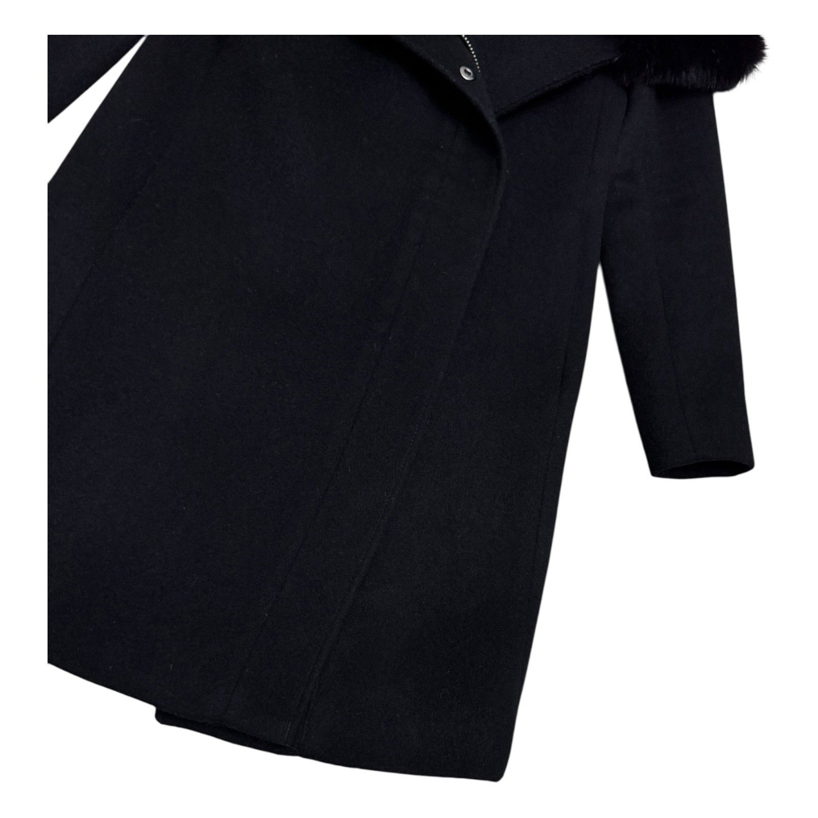 Club Monaco CLUB MONACO Faux Fur WOOL Luxury Designer Winter Pea Coat XS Size XS / US 0-2 / IT 36-38 - 7 Thumbnail