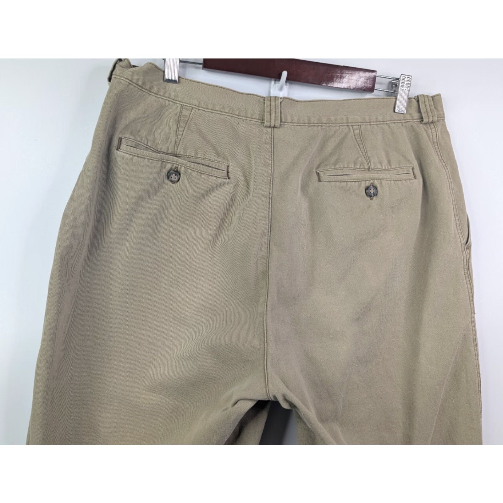 Gap VINTAGE Gap Pants Mens 36x32 Khaki Beige Chino Trousers 80s 90s Classic Fit Size US 36 / EU 52 - 6 Thumbnail