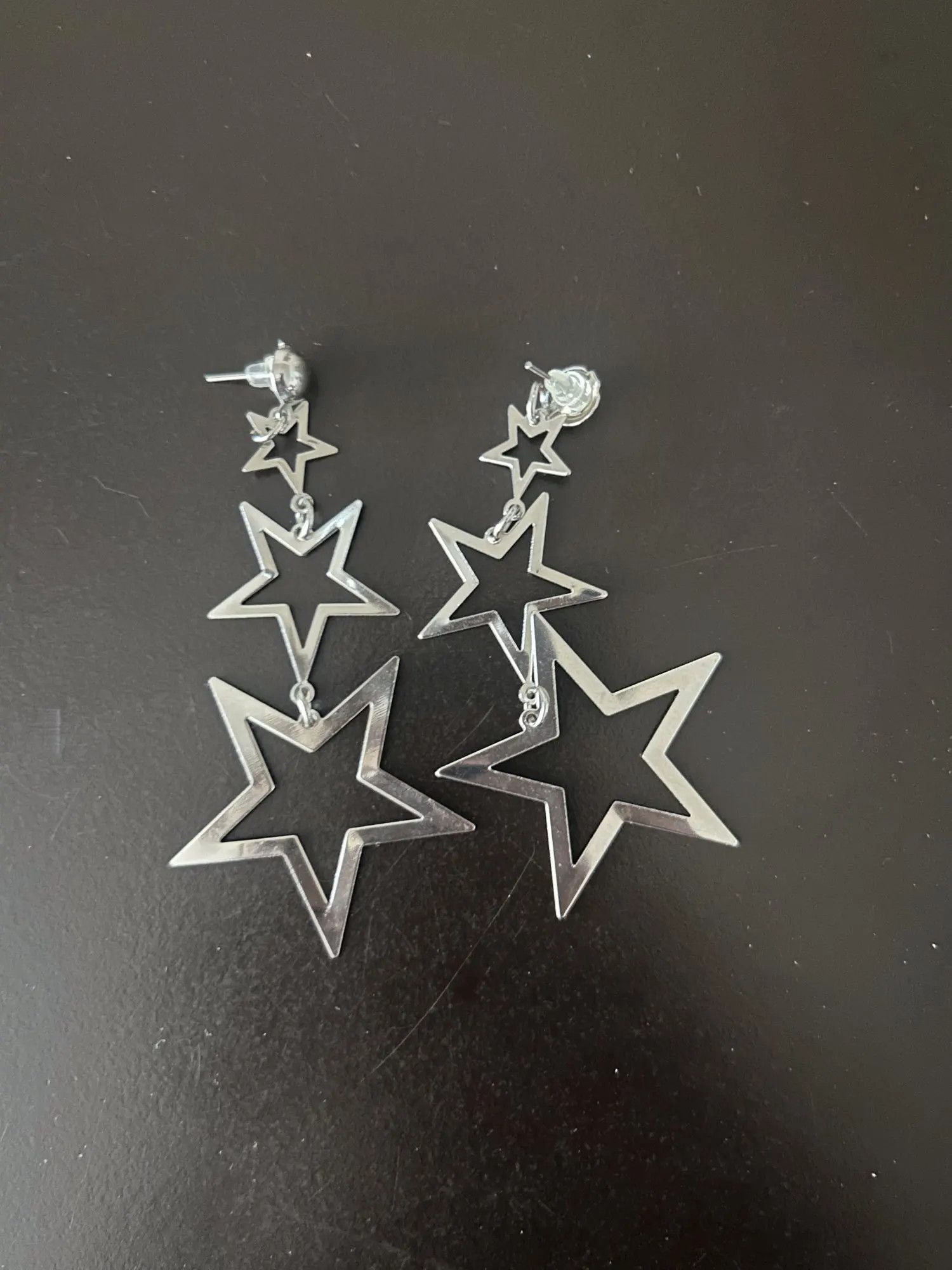Jewelry Multi Layer Stars Long Elegant Drop Dangle Earrings Size ONE SIZE - 2 Thumbnail