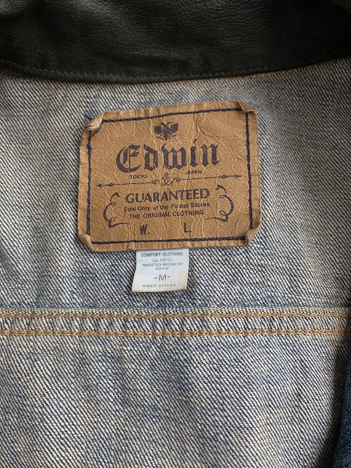 Edwin Vintage Brand Edwin Denim Trucker Jacket 1990s Size US M / EU 48-50 / 2 - 6 Thumbnail