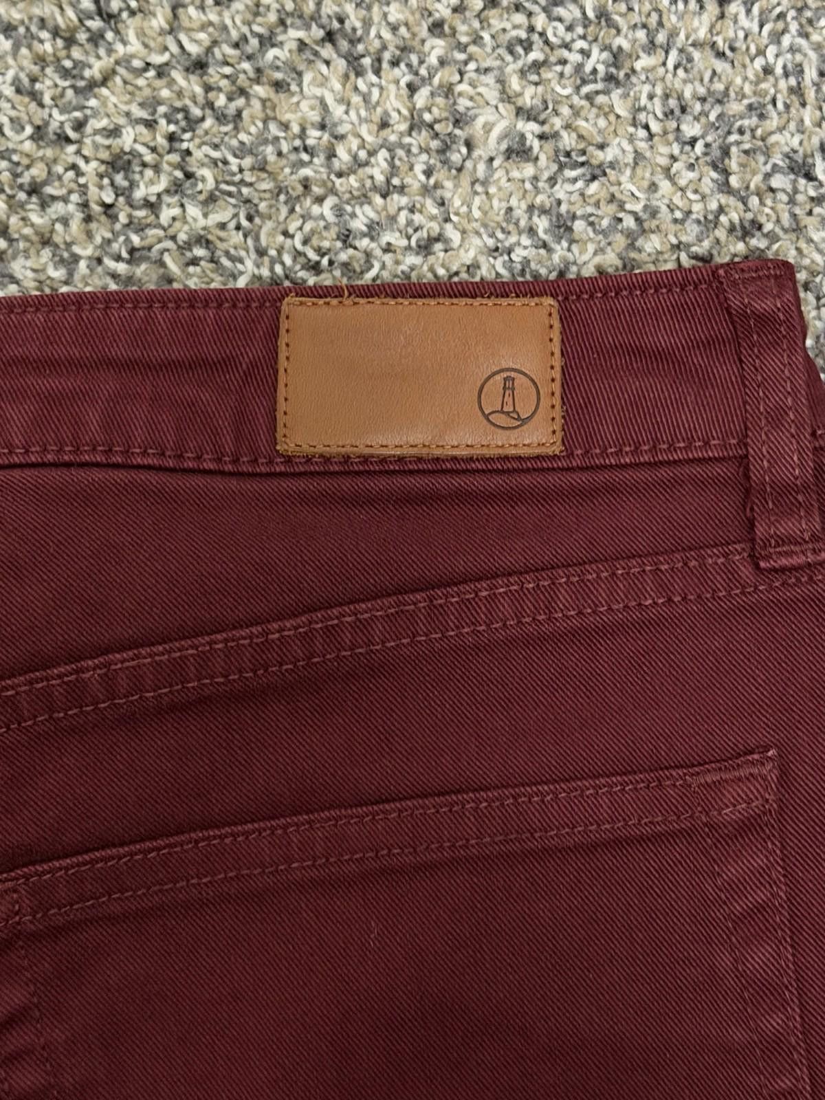Lands' End LANDS END Mid Rise Slim Jean in Burgundy (US 4) Size 27" / US 4 / IT 40 - 8 Thumbnail