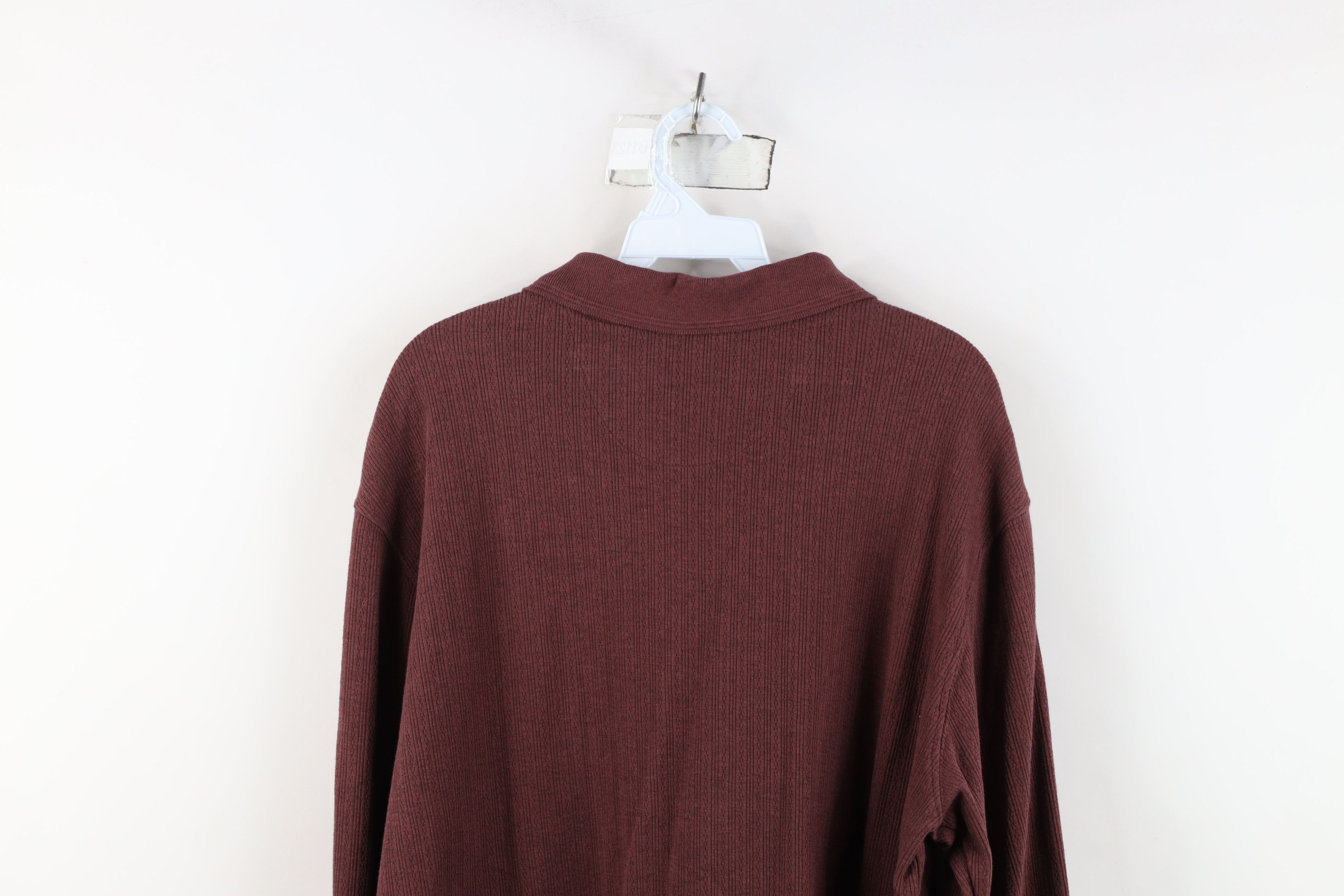 Vintage Vintage 90s Y2K Streetwear Knit Long Sleeve Rugby Polo Size US XL / EU 56 / 4 - 12 Thumbnail