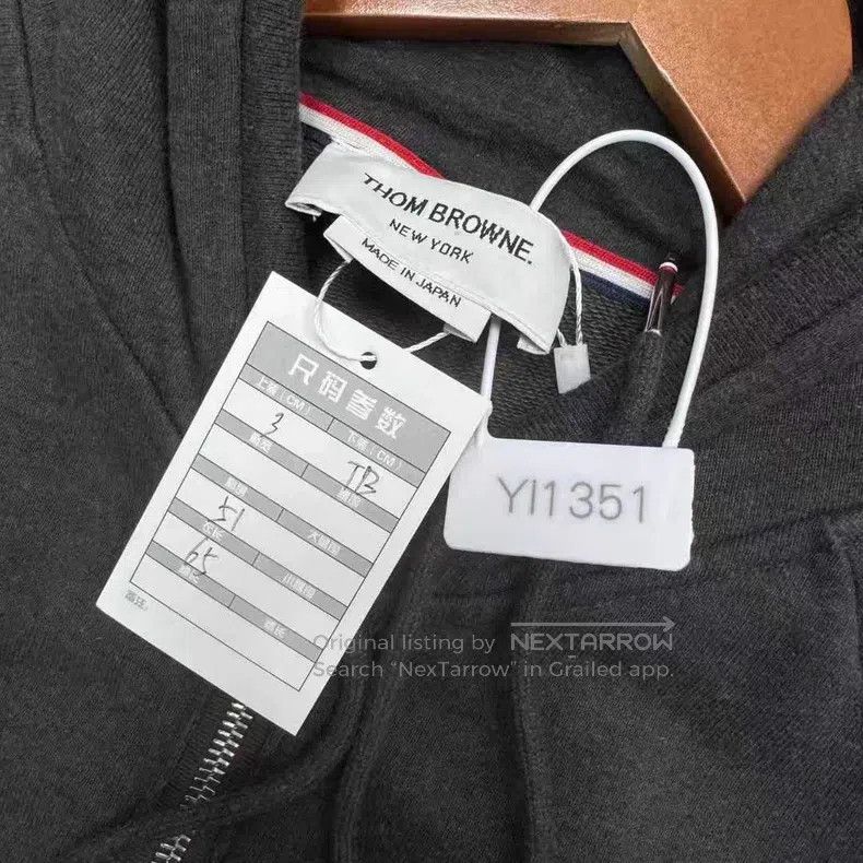 Thom Browne Thom Browne Grey Zip-Up Jacket Size US L / EU 52-54 / 3 - 7 Thumbnail