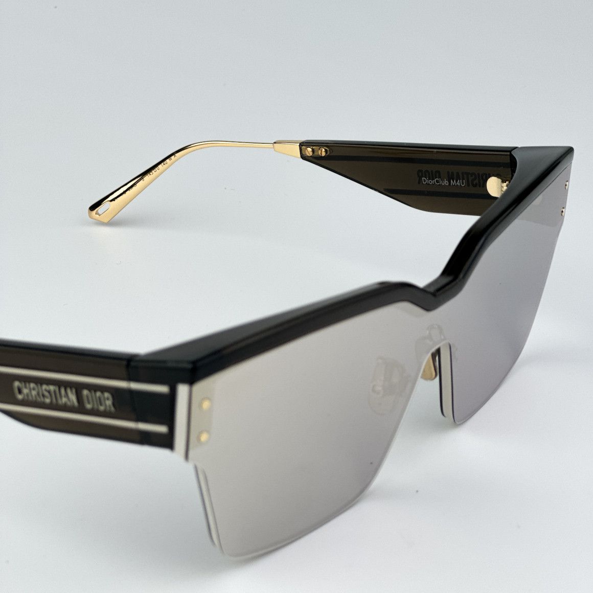 Dior NEW Dior DIORCLUB M4U 55A5 Mirrored Unisex Shield Sunglasses Size ONE SIZE - 7 Thumbnail
