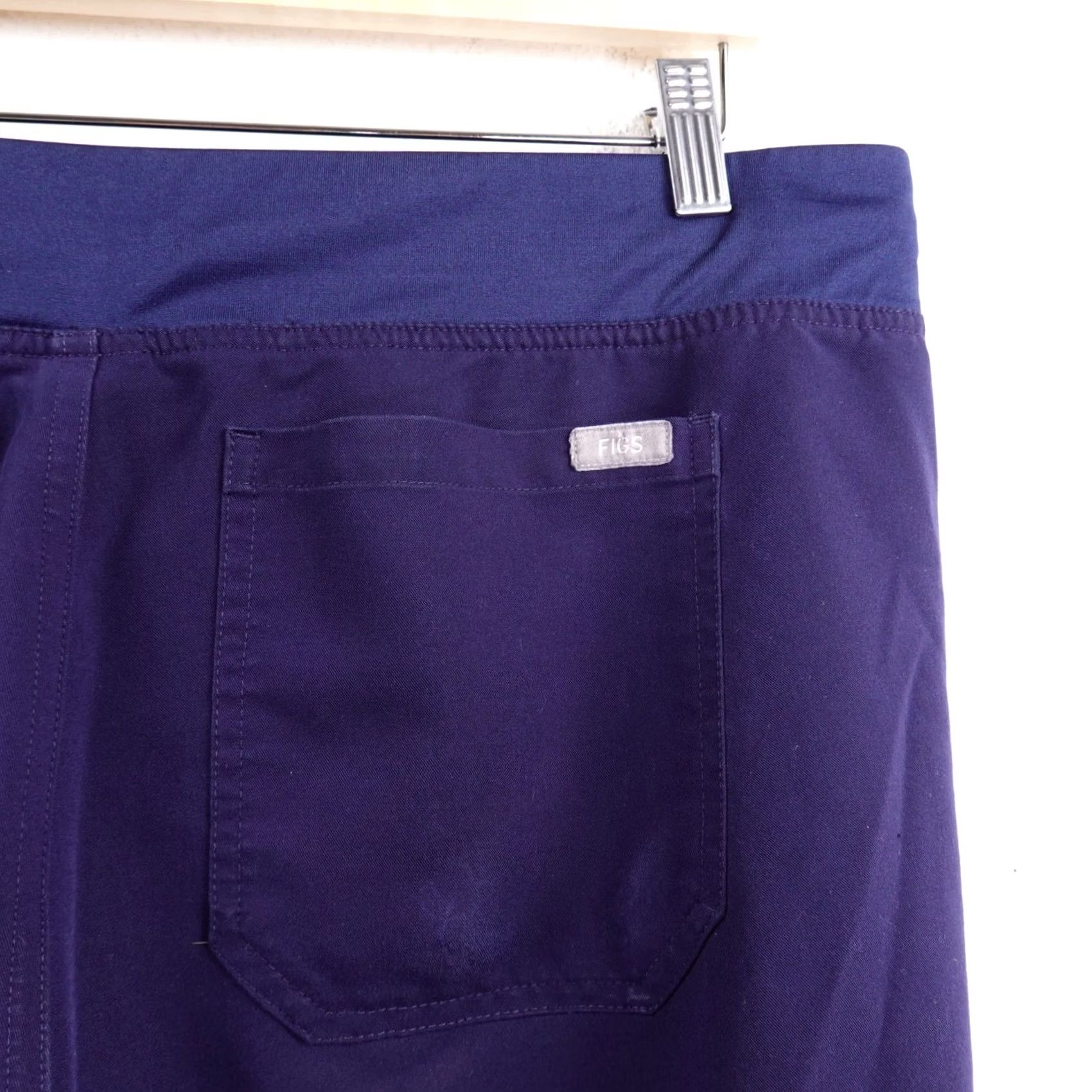 Vintage FIGS Technical Collection Mens Large Scrub Pants Navy Blue Scrub Pants Medical Polyester Size US 33 - 7 Thumbnail