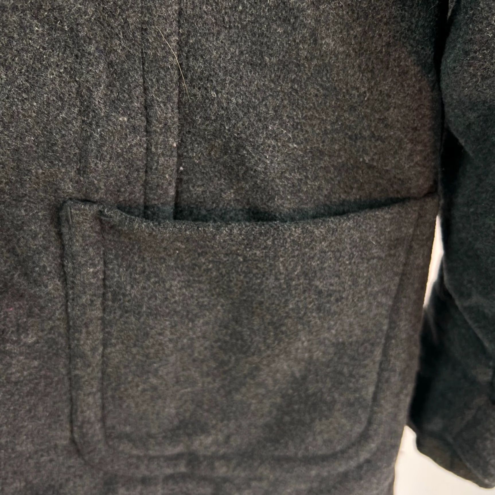 Vintage Vintage Aéropostale Wool Blend Hooded Faux Fur Jacket Womens Size XL Gray Size XL / US 12-14 / IT 48-50 - 3 Thumbnail