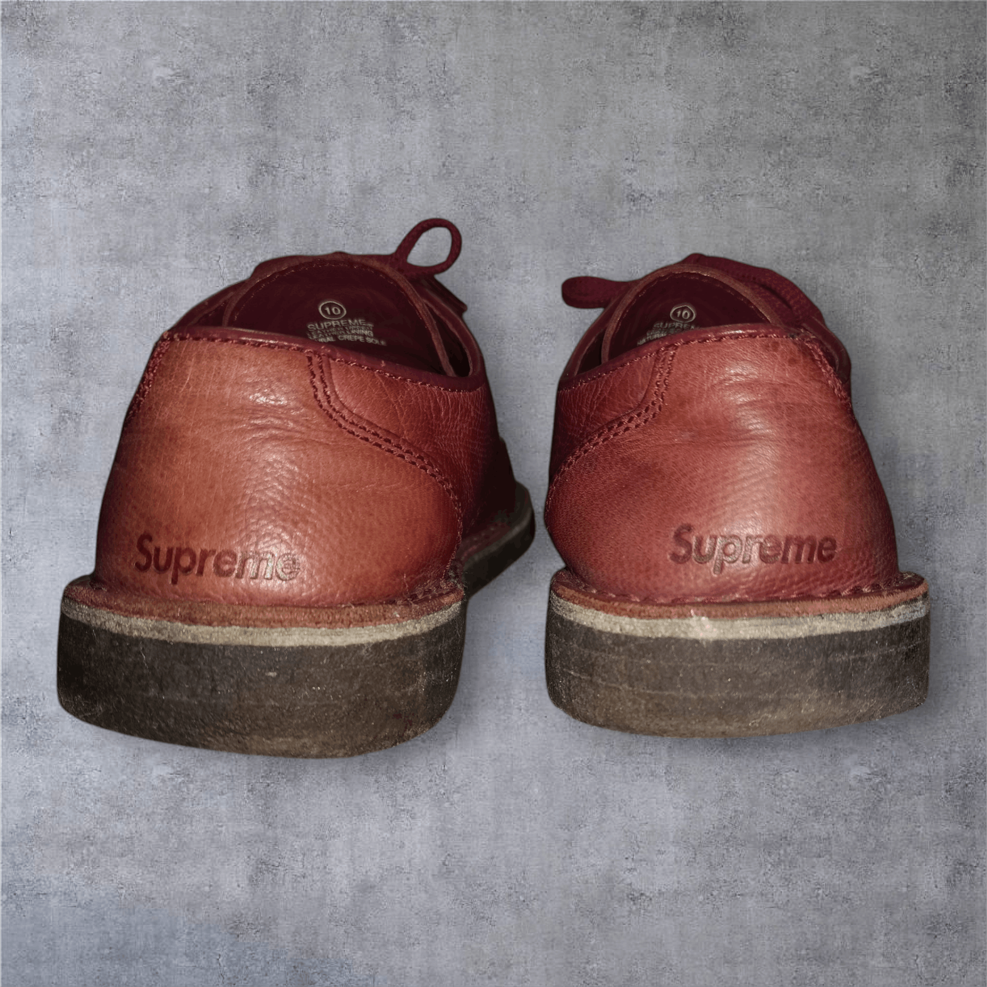Clarks × Supreme Supreme Desert Mali Low x clarks burgundy rare colorway Size US 10 / EU 43 - 11 Thumbnail