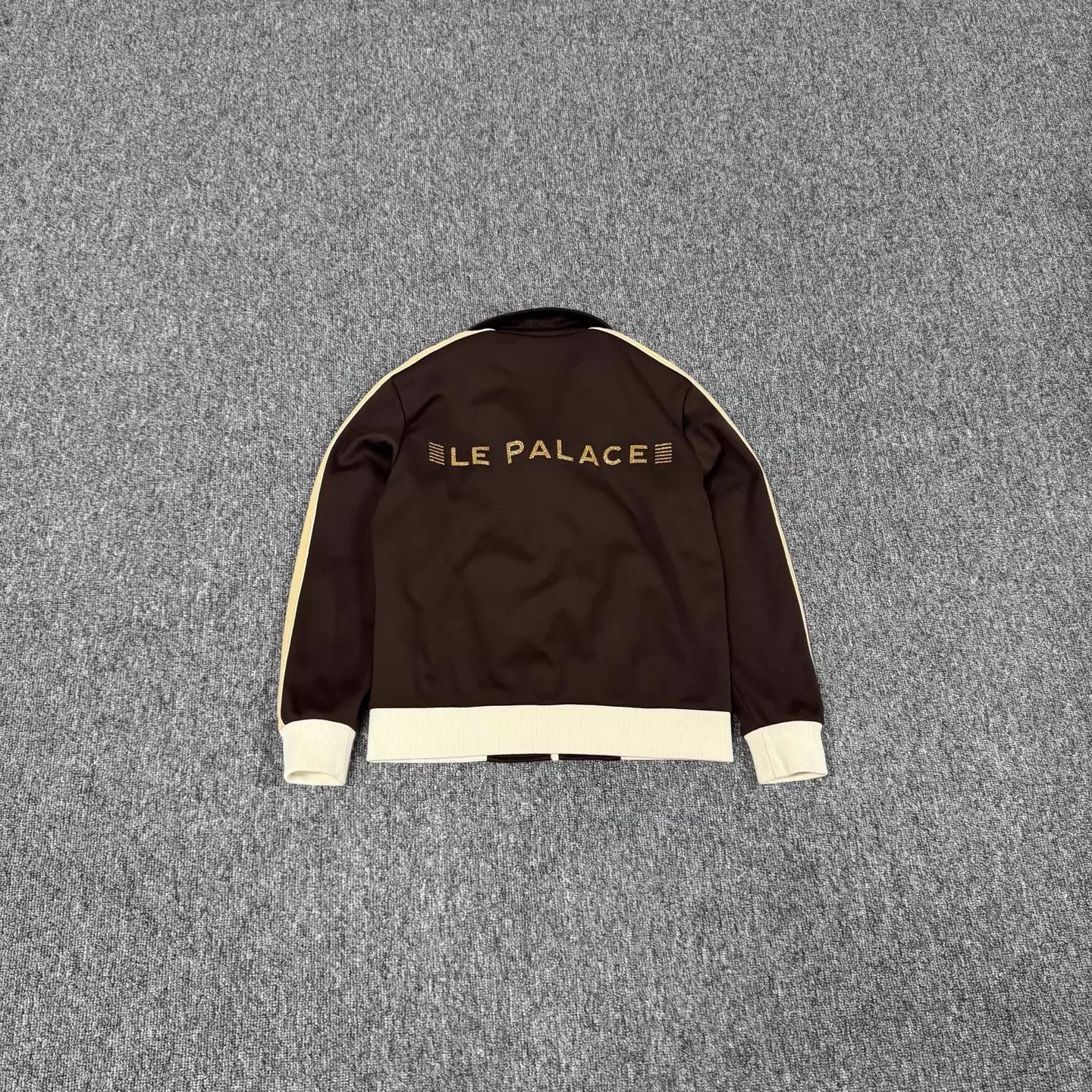 Celine Celine Brown Gold Foil Letter Logo Track Jacket Size XS / US 0-2 / IT 36-38 - 2 Thumbnail