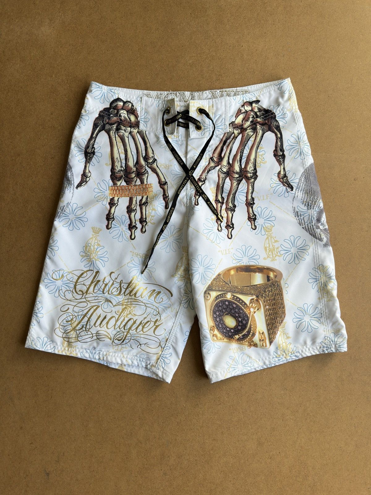 Christian Audigier Vintage y2k Ed Hardy by Christian Audigier Shorts Size US 31 - 1 Thumbnail