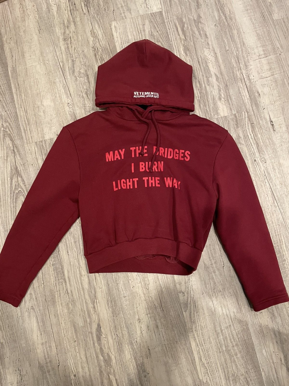 Vetements Vetements May The Bridges Antwerpen Zip Up Hoodie AW17