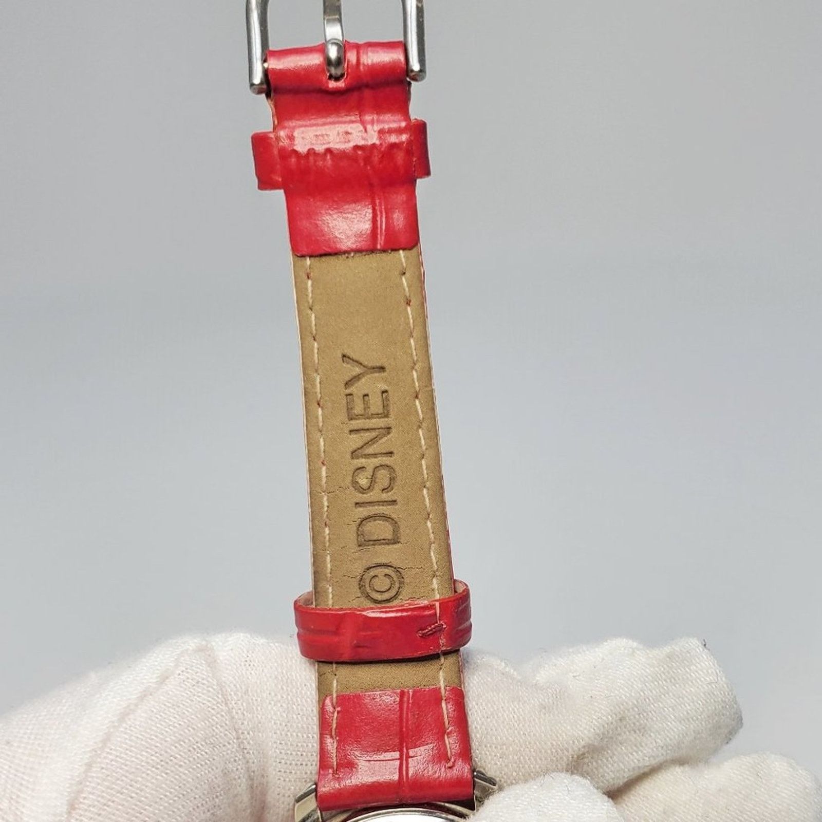 Disney Disney Tinker Bell Holiday Quartz Watch Silver Red Leather Size ONE SIZE - 9 Thumbnail