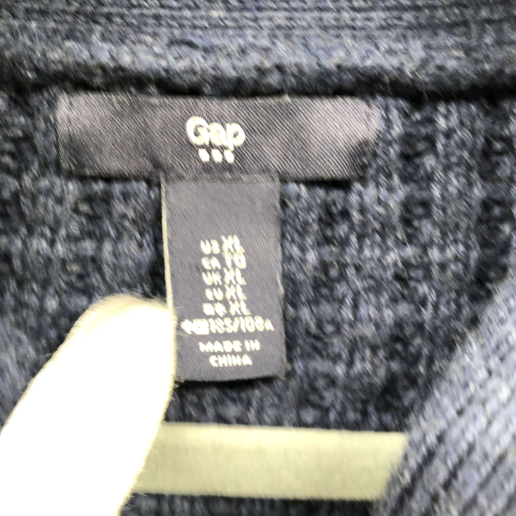 Gap Gap Mens XL Colorblock Shawl Collar Sweater Pullover Knit 100% Cotton Thick Marled Classic Retro Fall Winter Knitted Knitwear Size US XL / EU 56 / 4 - 5 Thumbnail