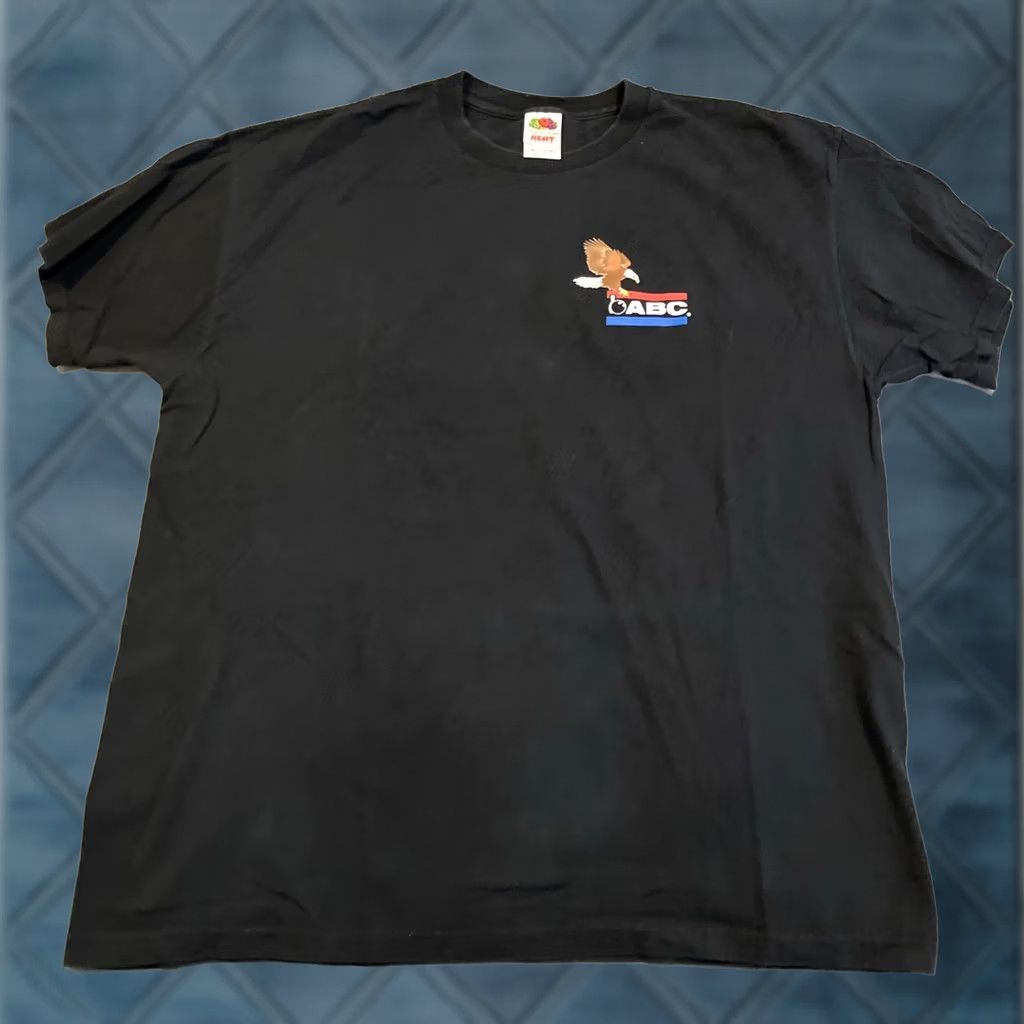 Fruit Of The Loom VINTAGE ABC American Bowling Congress Double Sided T Shirt Mens XL Black 1990s Graphic Tee Fruit of the Loom Cotton Blend Short Sleeve Men Size US XL / EU 56 / 4 - 1 Thumbnail