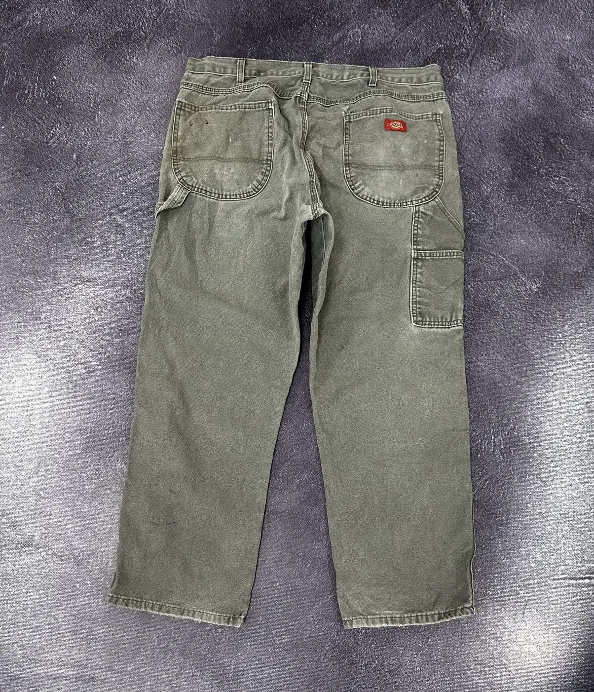 Dickies × Vintage Vintage Dickies USA Olive Hype Work Skate Baggy Pants Size US 38 / EU 54 - 1 Thumbnail