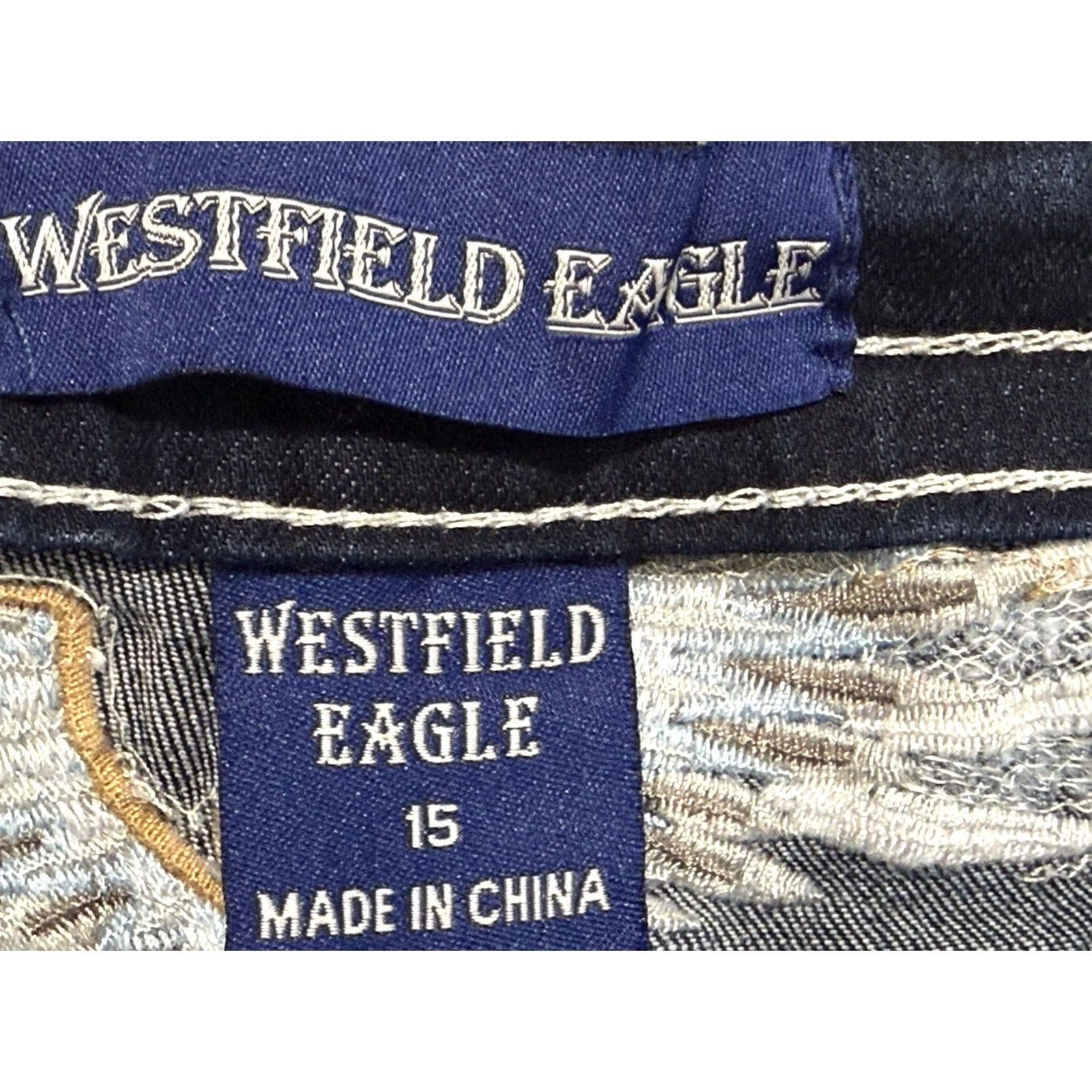 Vintage VINTAGE Westfield Eagle Jeans Shirt? Size 36" / US 14 / IT 50 - 6 Thumbnail