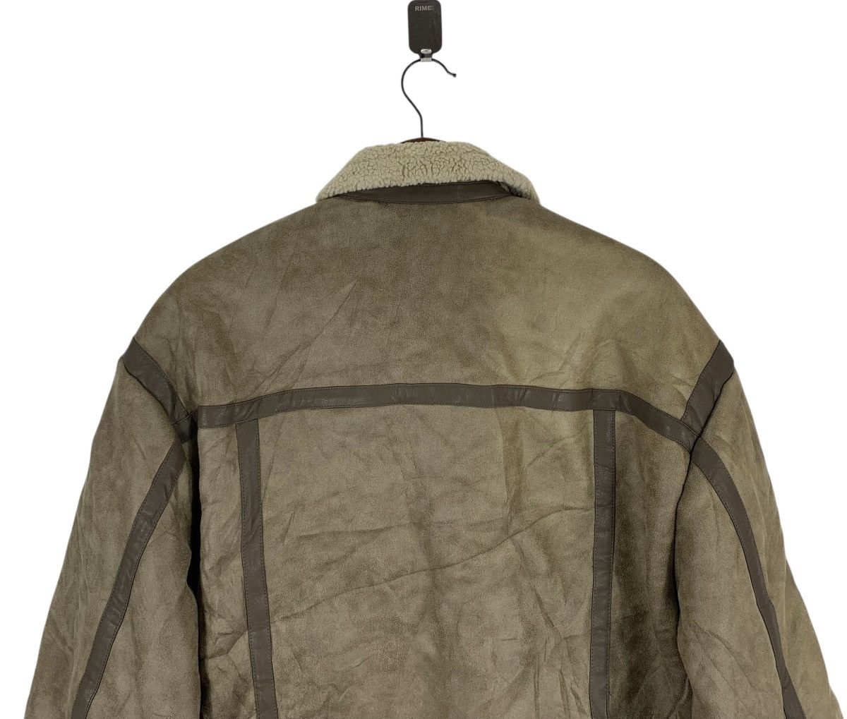 Leather Vintage B-3 Style Aviator Faux Sherling Jacket Size US M / EU 48-50 / 2 - 7 Thumbnail
