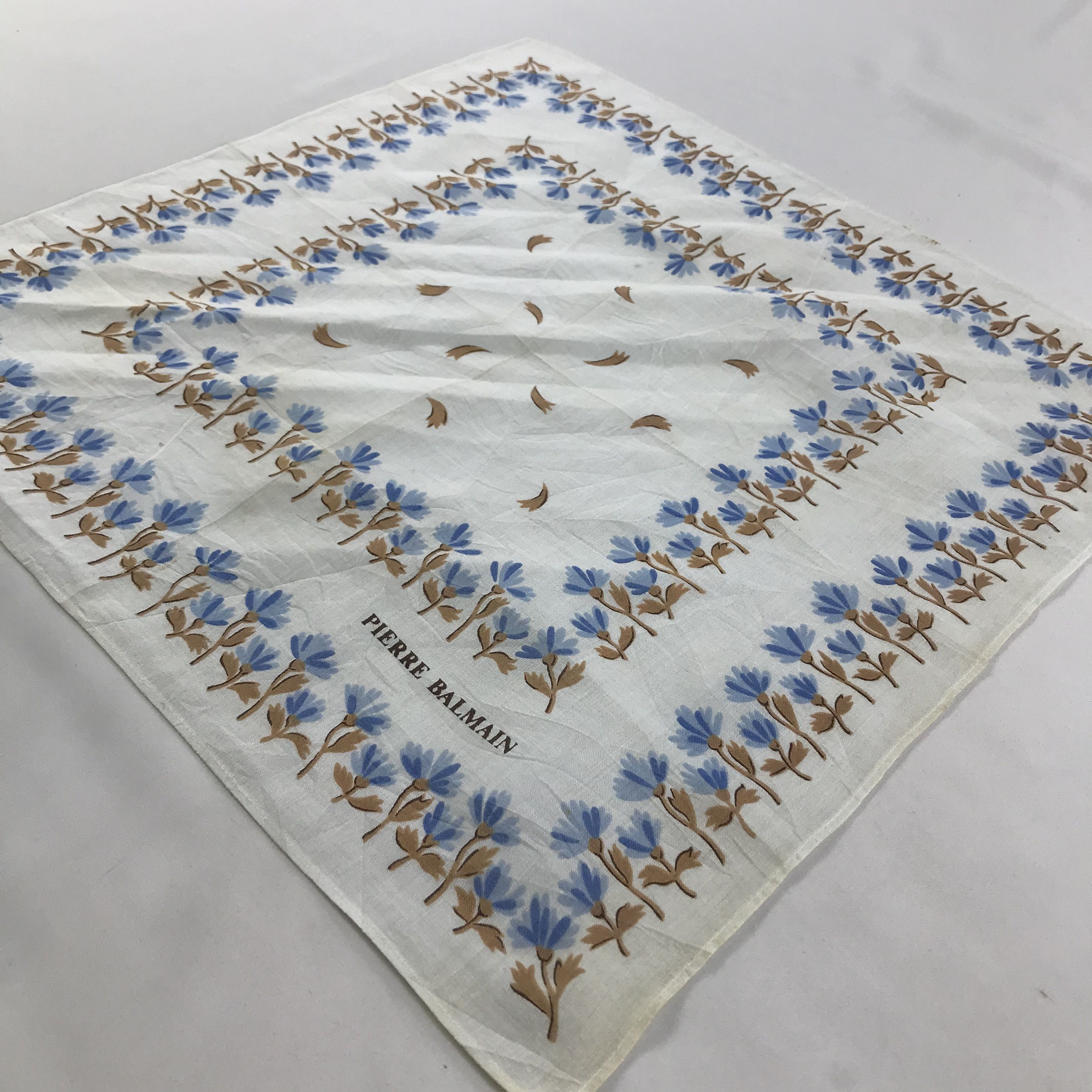 Pierre Balmain × Vintage Pierre Balmain Bandana / Handkerchief / Neckerchief - S1223 Size ONE SIZE - 2 Thumbnail