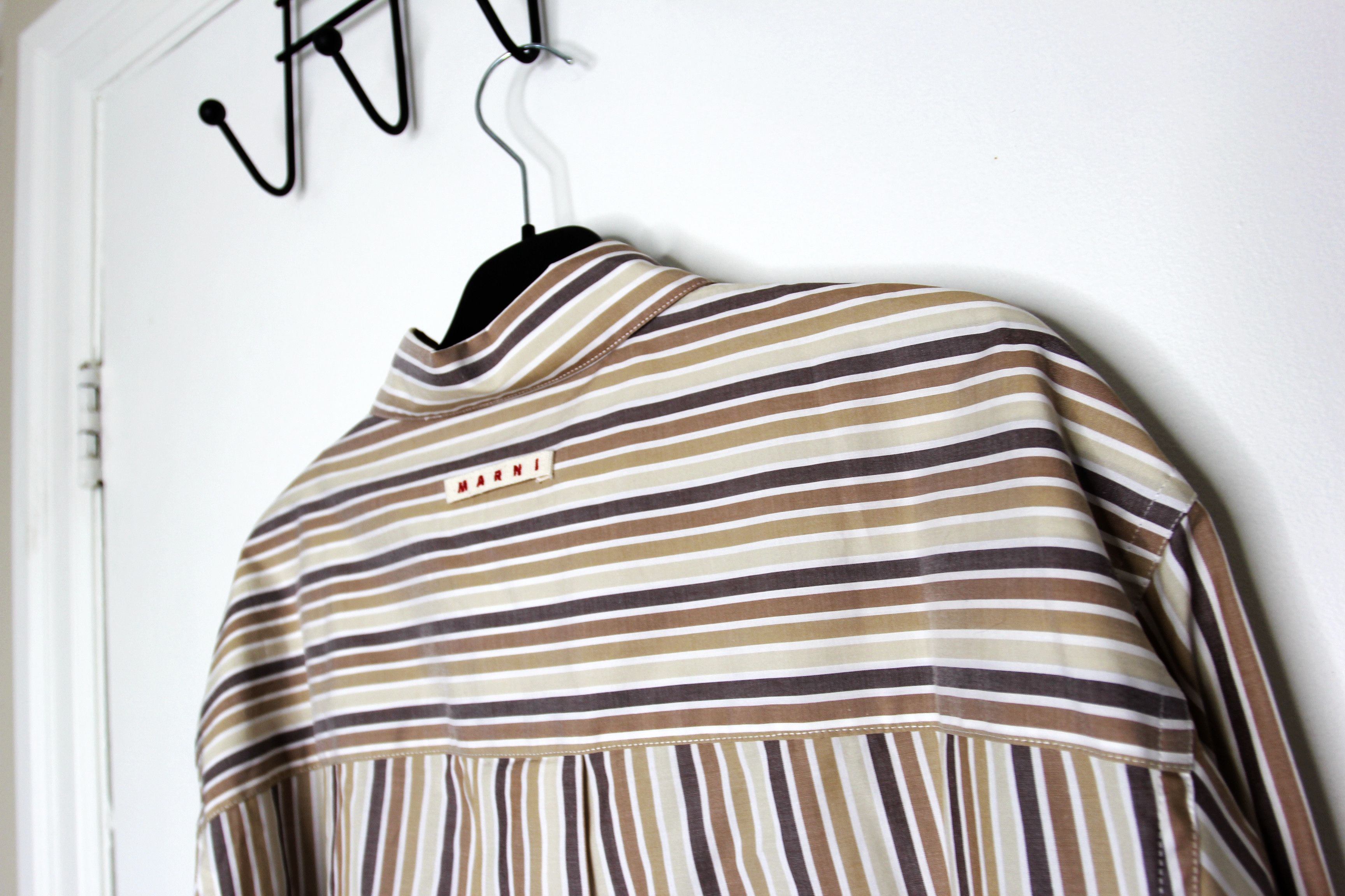Marni BNWT AW24 MARNI STRIPED POPLIN NOMAD SHIRT 52 Size US L / EU 52-54 / 3 - 6 Thumbnail