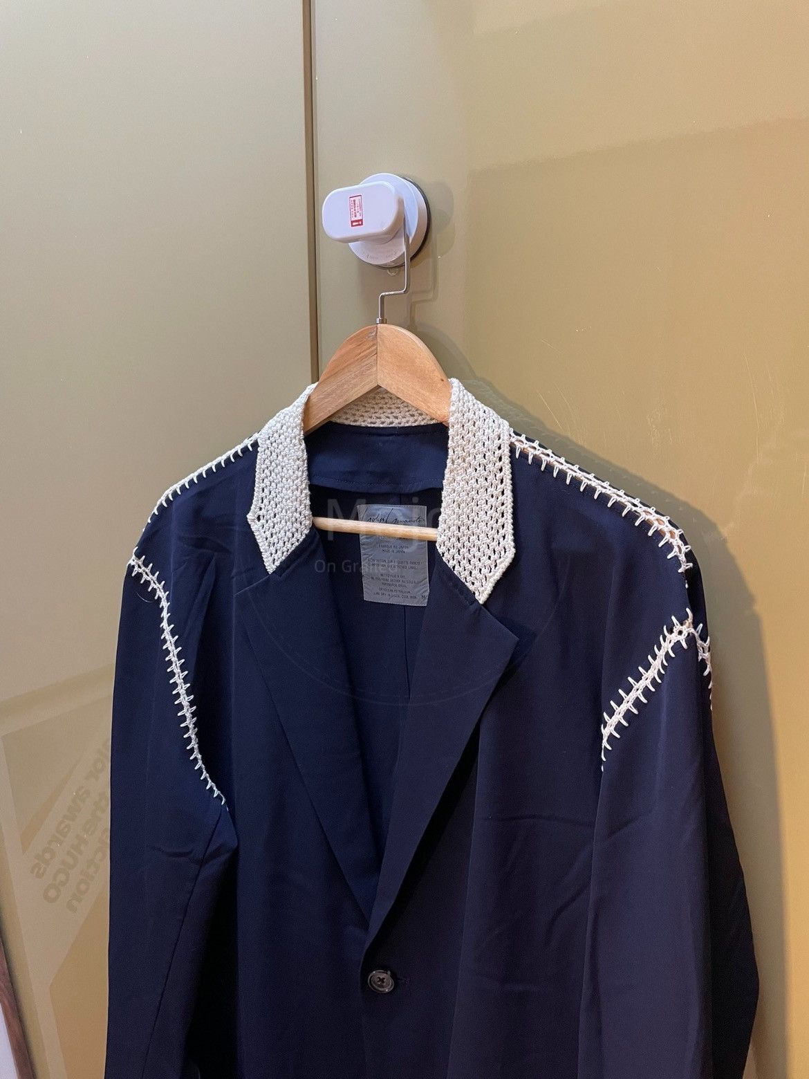 Yohji Yamamoto Yohji Yamamoto Pour Homme 91SS white stitches Jacket Size US M / EU 48-50 / 2 - 3 Thumbnail