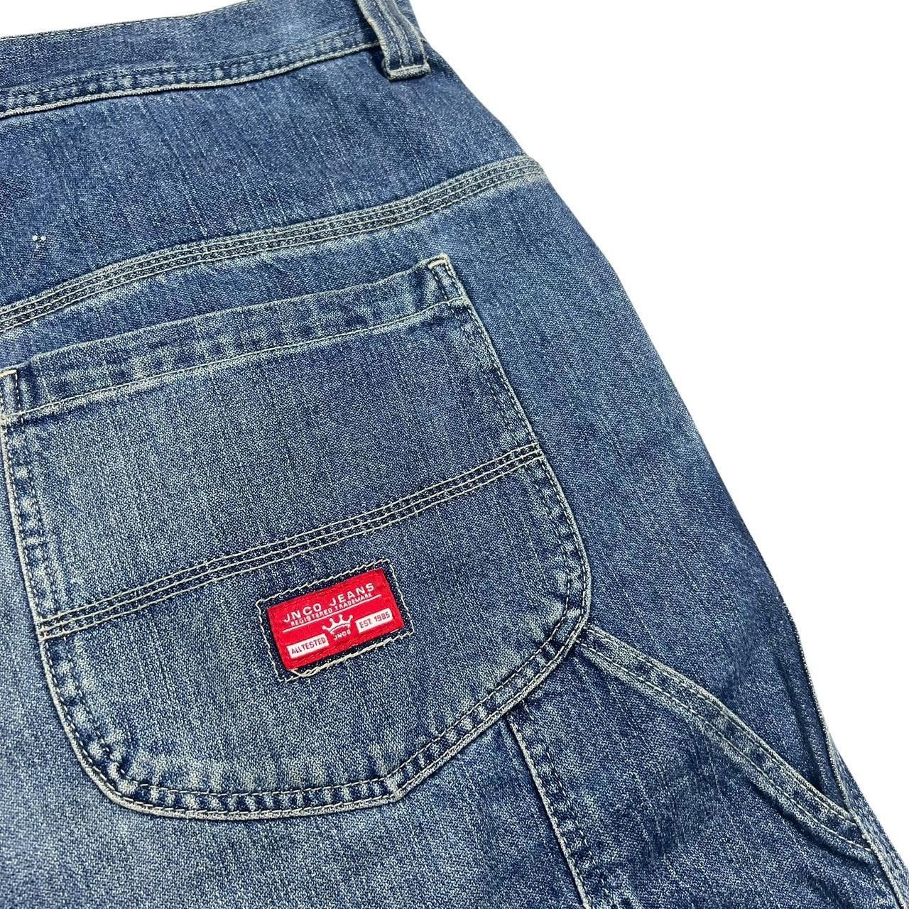 JNCO Vintage Jnco Red Crown Carpenter Denim Shorts Jorts Waist 38 Size US 38 / EU 54 - 4 Thumbnail