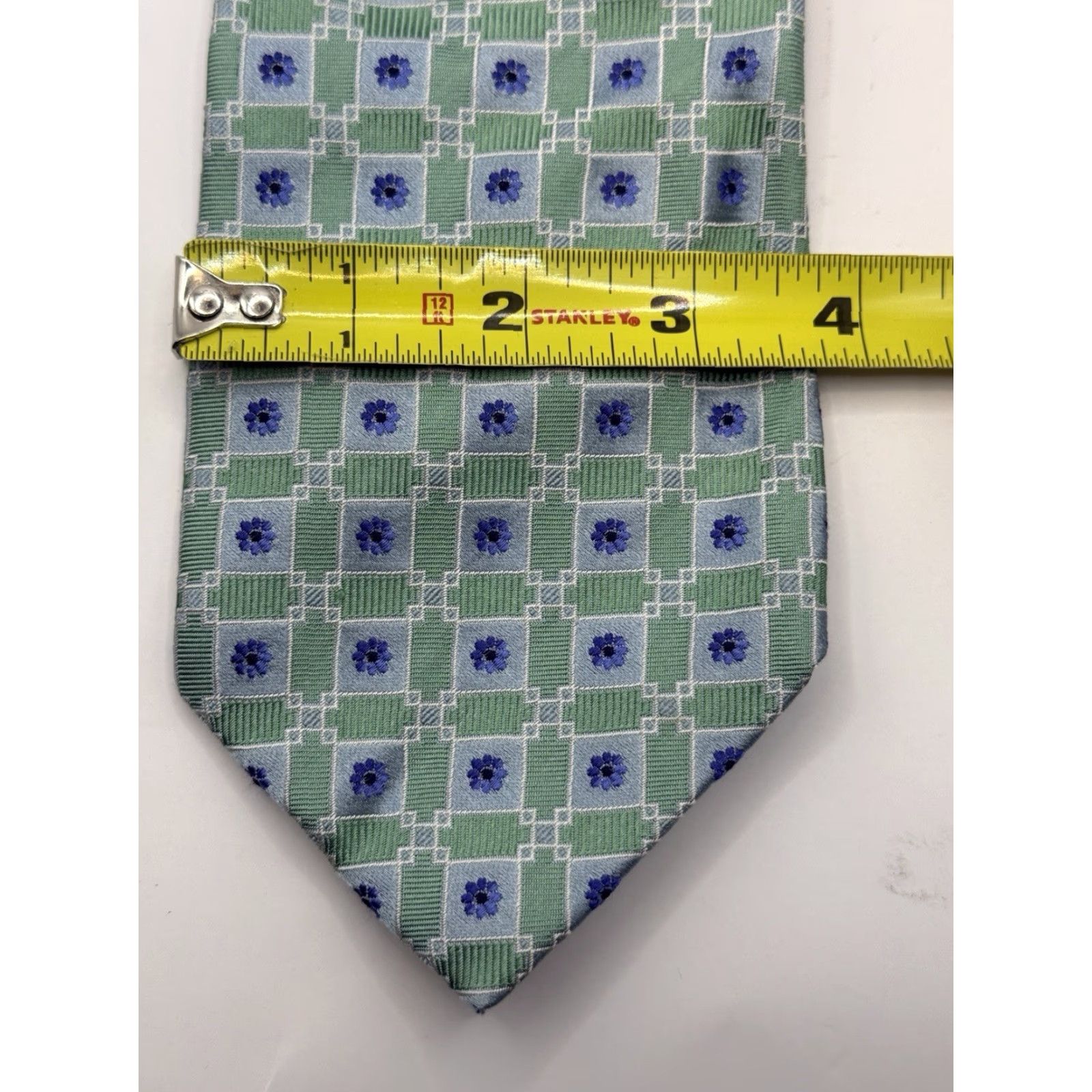 Canali CANALI Neck Tie Geometric Floral 100% Silk Made in Italy Men Multicolor Tie Adults Size Not Specified Size ONE SIZE - 4 Thumbnail