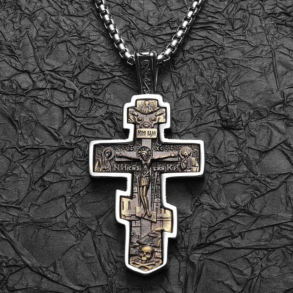 Other Retro Jesus Cross Pendant Accessories Necklace Gifts Size ONE SIZE - 4 Thumbnail