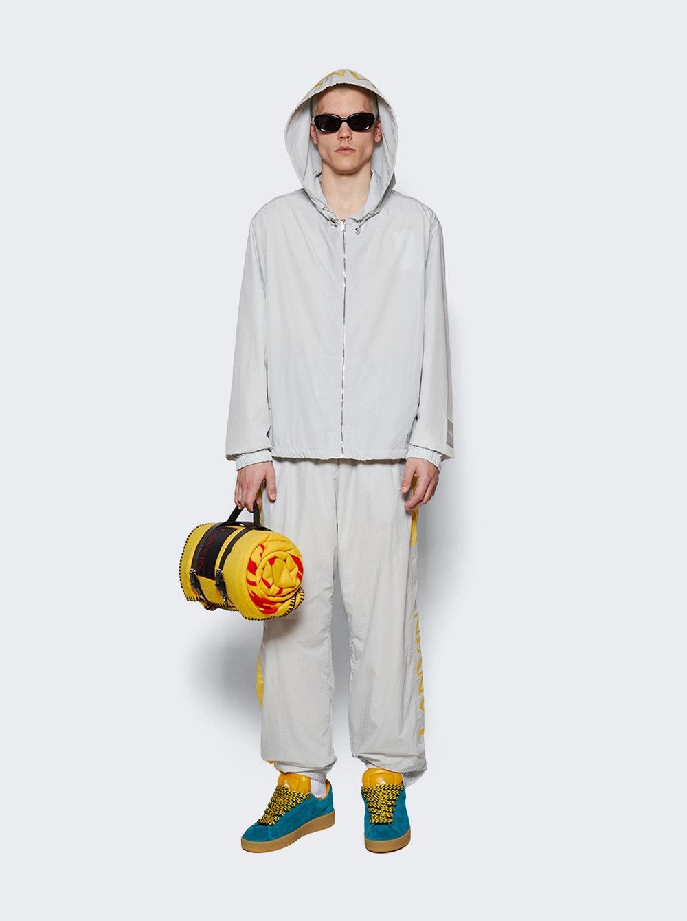 Lanvin o1mle0426 Nylon Sweatpants & Jogging Pans in Gray Size US 28 / EU 44 - 2 Thumbnail