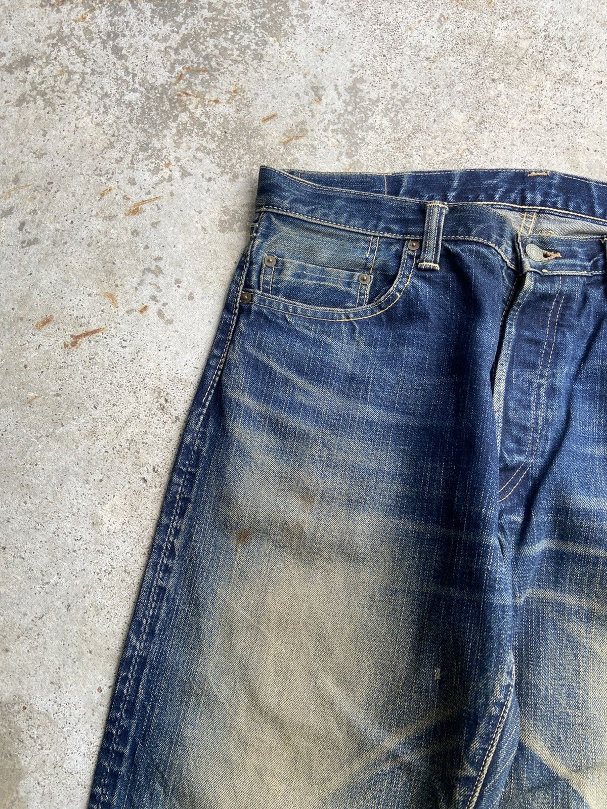 Eternal Vintage Eternal 811 Red Line Selvedge Heavy Distressed Big E Size US 36 / EU 52 - 6 Thumbnail