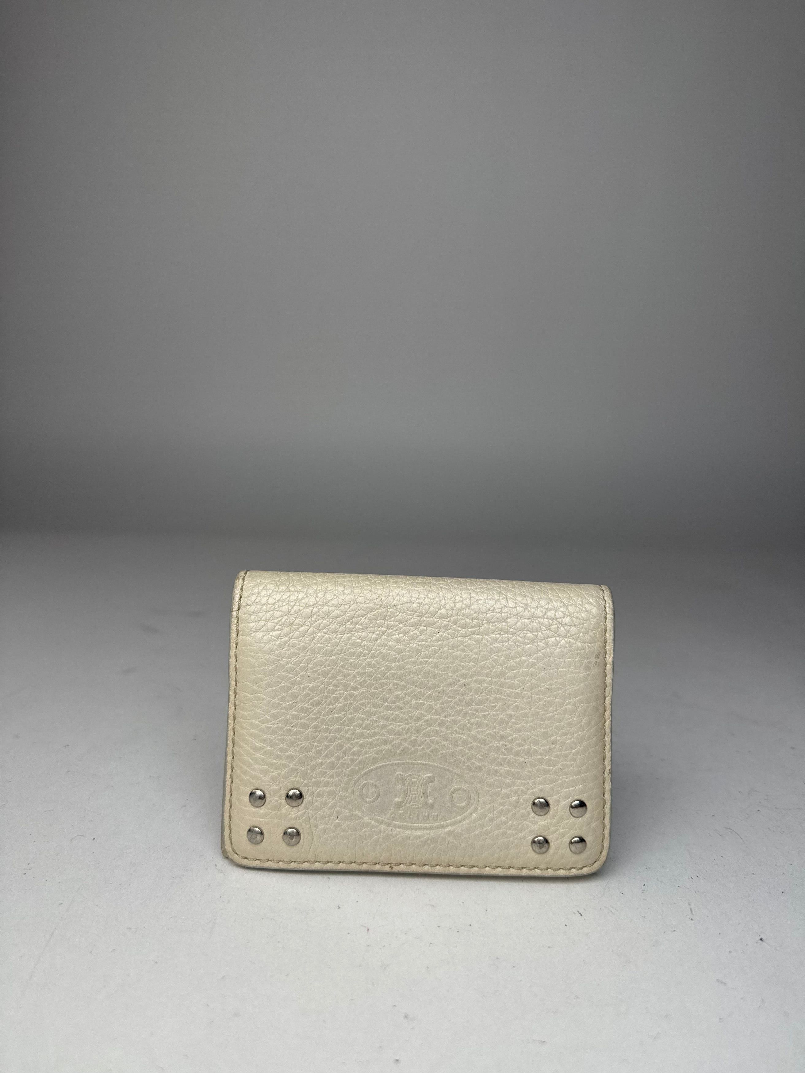 Celine Vintage Leather Card Holder White Size ONE SIZE - 1 Thumbnail