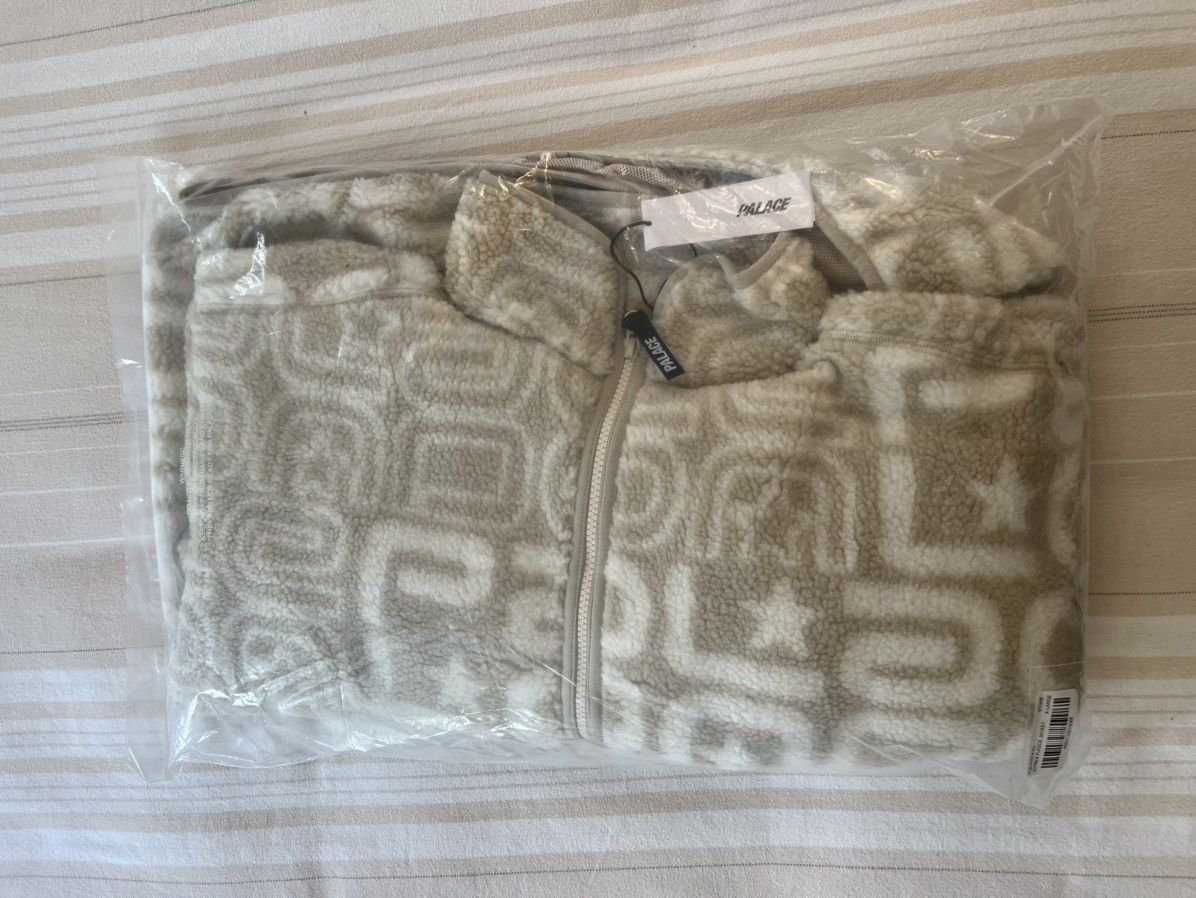 Palace Palace Joyrex Jacquard Fleece Full Zip Jacket Stone Size XL Size US XL / EU 56 / 4 - 4 Thumbnail