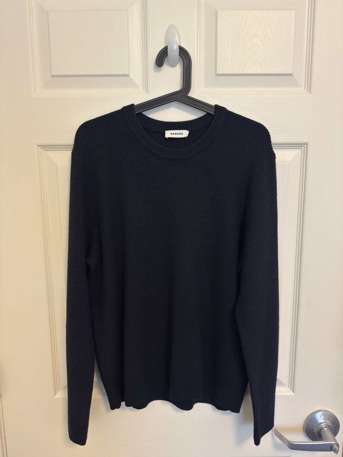 Sandro Sando Paris Men’s Navy Knit Sweater Size US M / EU 48-50 / 2 - 1 Thumbnail