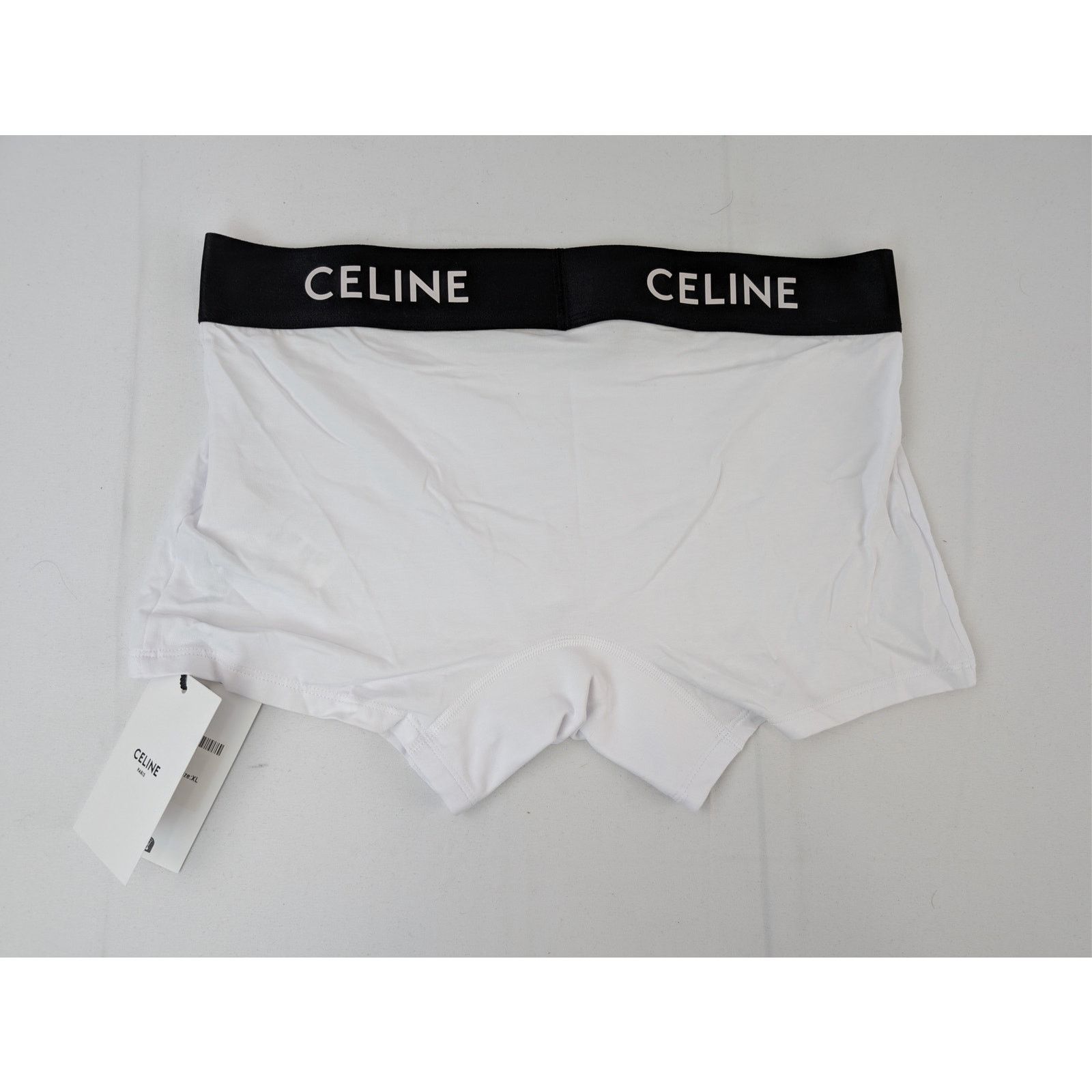 Celine o1rshd1 Q:2 / Size: XXL / Boxer Shorts Celine Logo in White Size US 38 / EU 54 - 1 Thumbnail