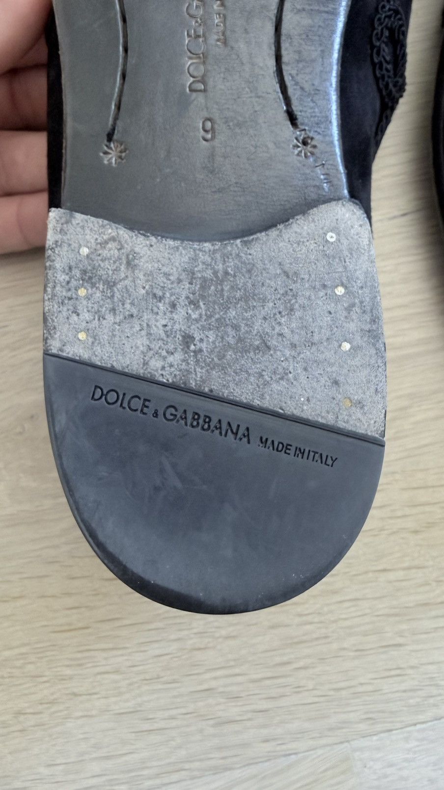 Dolce & Gabbana Dolce & Gabbana Velvet Slippers with Ebroidery Size US 11 / EU 44 - 5 Thumbnail