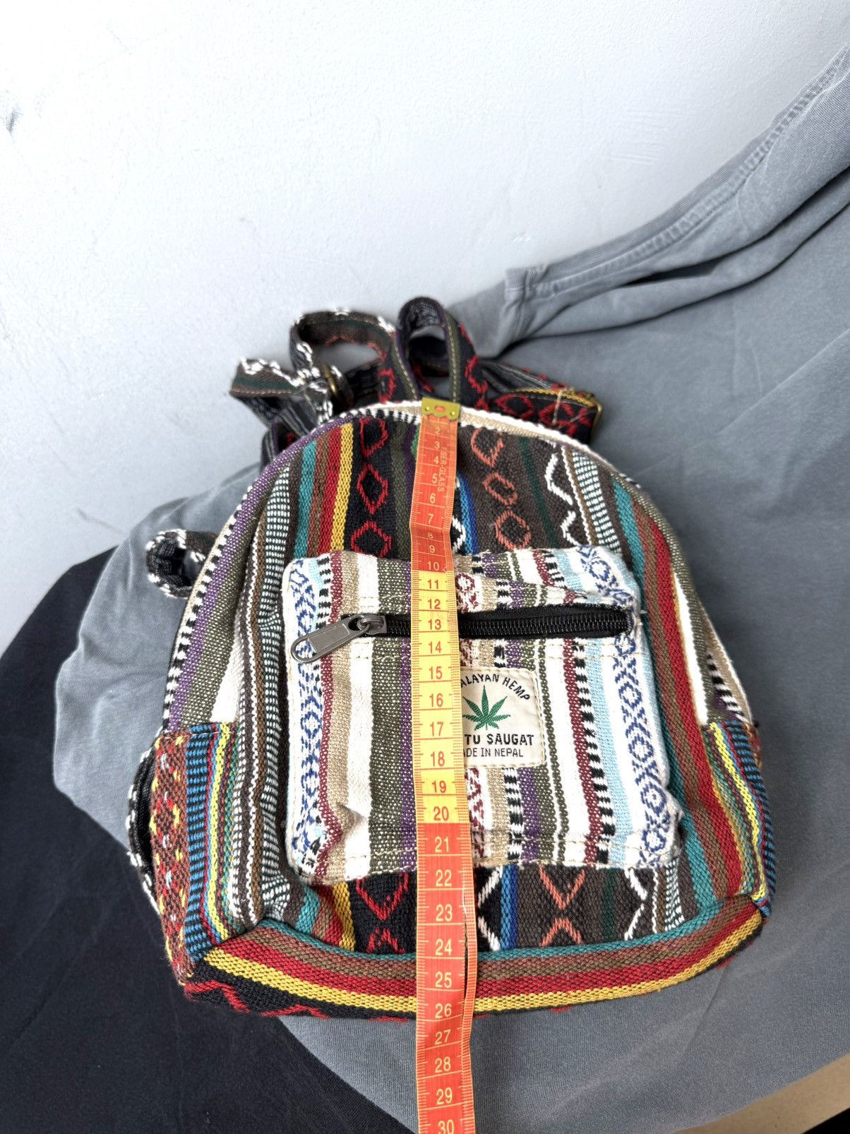 Japanese Brand 90’s Vintage Himalayan Hemp Mini Bag Pack Bob Marley Hippy Size ONE SIZE - 7 Thumbnail