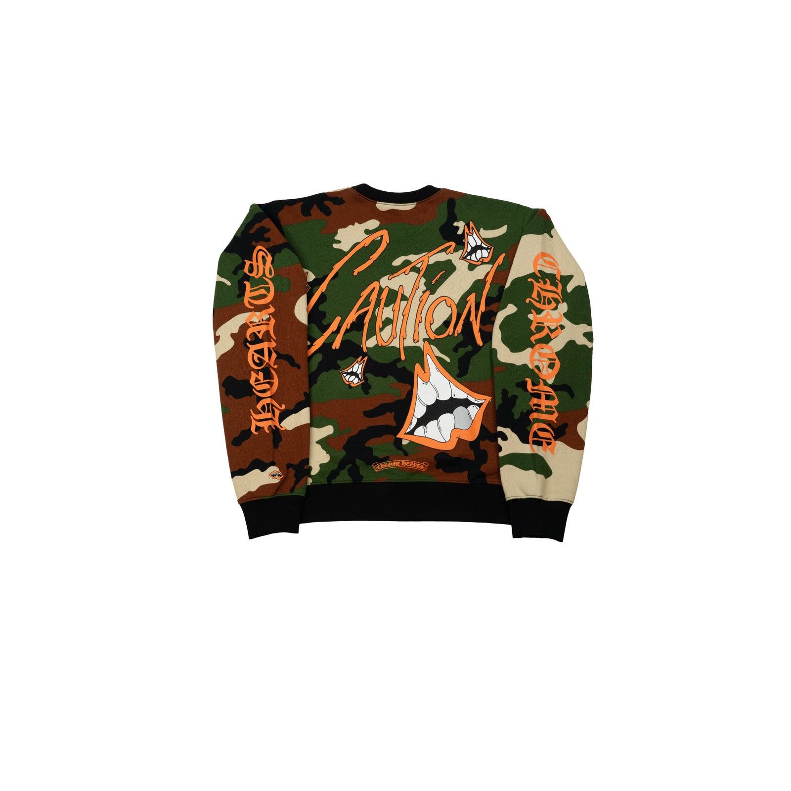 Chrome Hearts Matty Boy Caution Crewneck 'Camo' Size US S / EU 44-46 / 1 - 2 Thumbnail