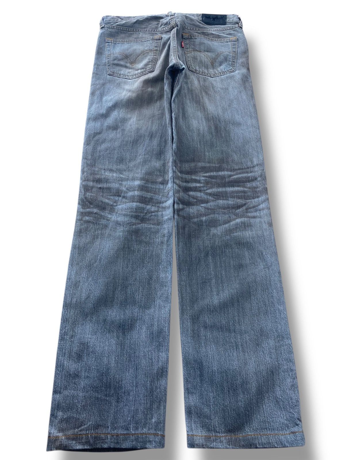 Levi's Levi’s Mud Wash Whiskered Style Straight Leg Jeans Size US 32 / EU 48 - 3 Thumbnail