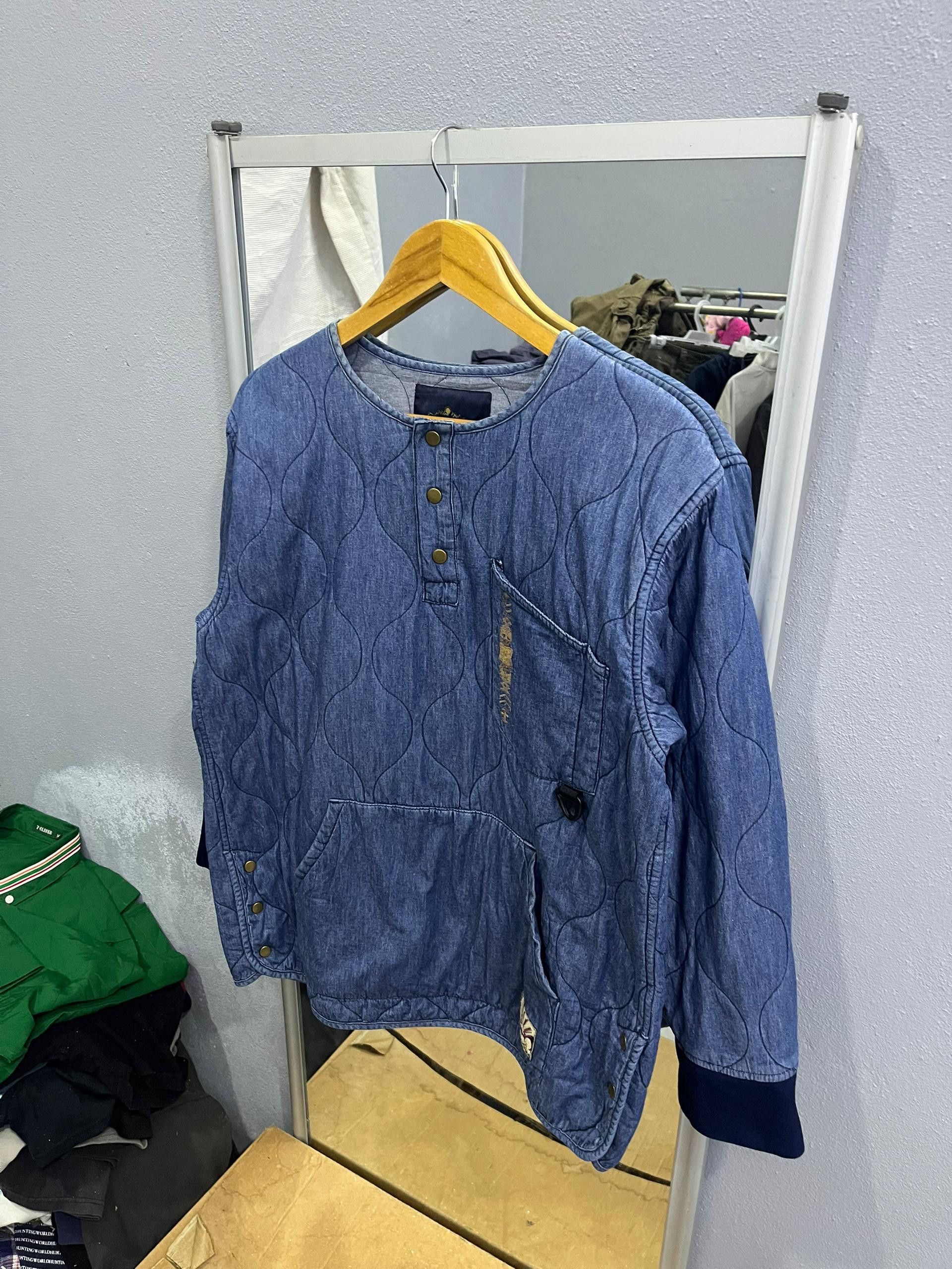 GRN Amina x grn Embroidered Indigo Quilt Jacket Size US L / EU 52-54 / 3 - 2 Thumbnail