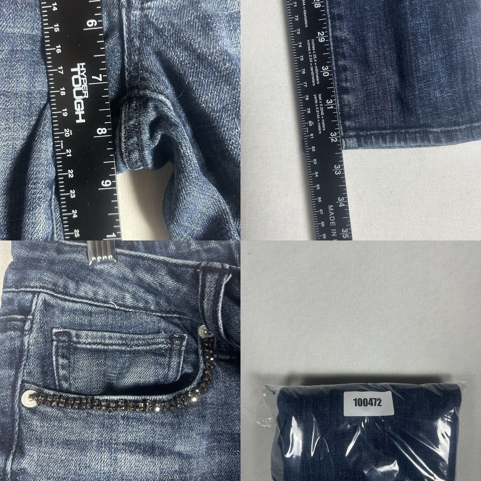American Eagle Outfitters American Eagle Outfitters Jeans Size 4 Regular Women Low Rise Blue Denim Stretch Skinny 5-Pocket Size 27" / US 4 / IT 40 - 8 Thumbnail