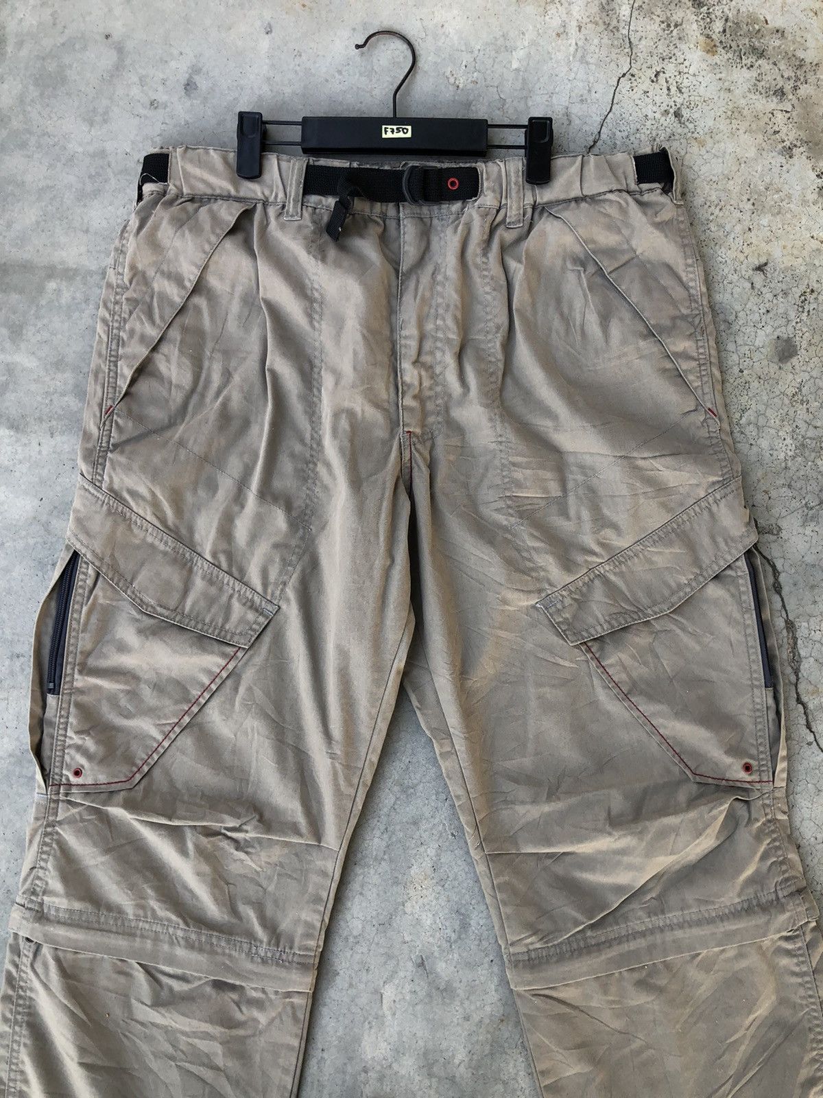 Designer Japanese Brand Cargo Pants 8 Pocket Free Style Size US 34 / EU 50 - 4 Thumbnail